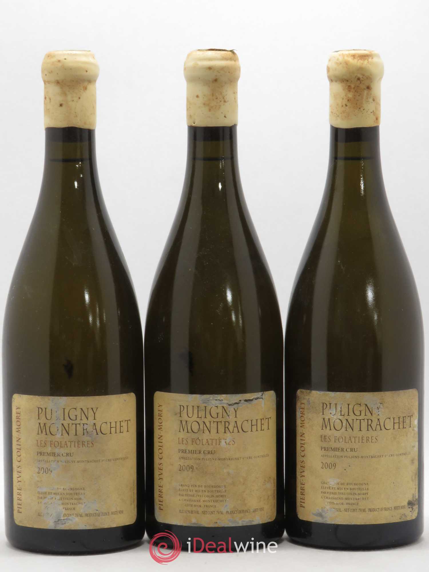 Puligny-Montrachet 1er Cru Les Folatières Pierre-Yves Colin Morey 2009 - Lot de 3 bouteilles - 0