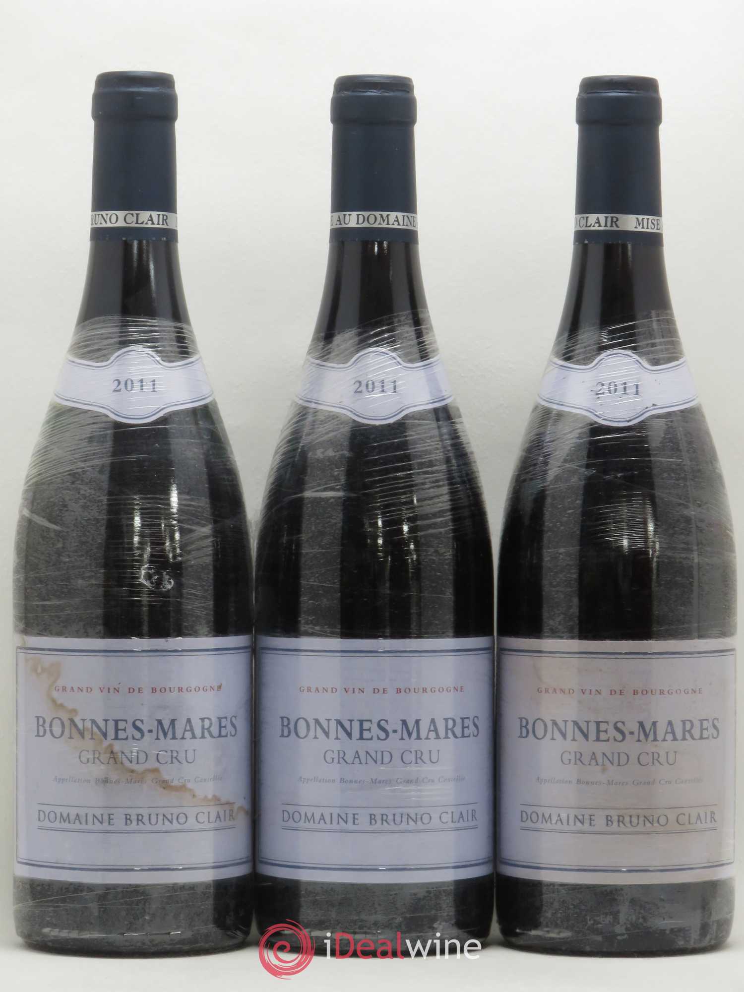Bonnes-Mares Grand Cru Bruno Clair (Domaine) 2011 - Lot de 3 bouteilles - 0