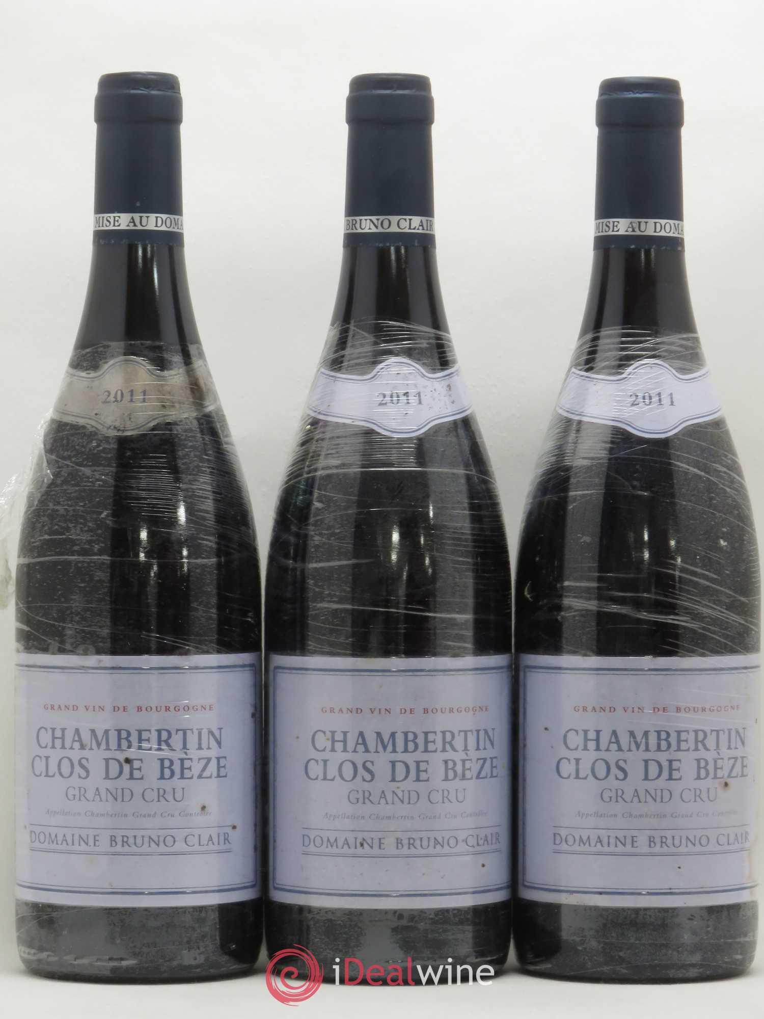 Chambertin Clos de Bèze Grand Cru Bruno Clair (Domaine) 2011 - Lot de 3 bouteilles - 0