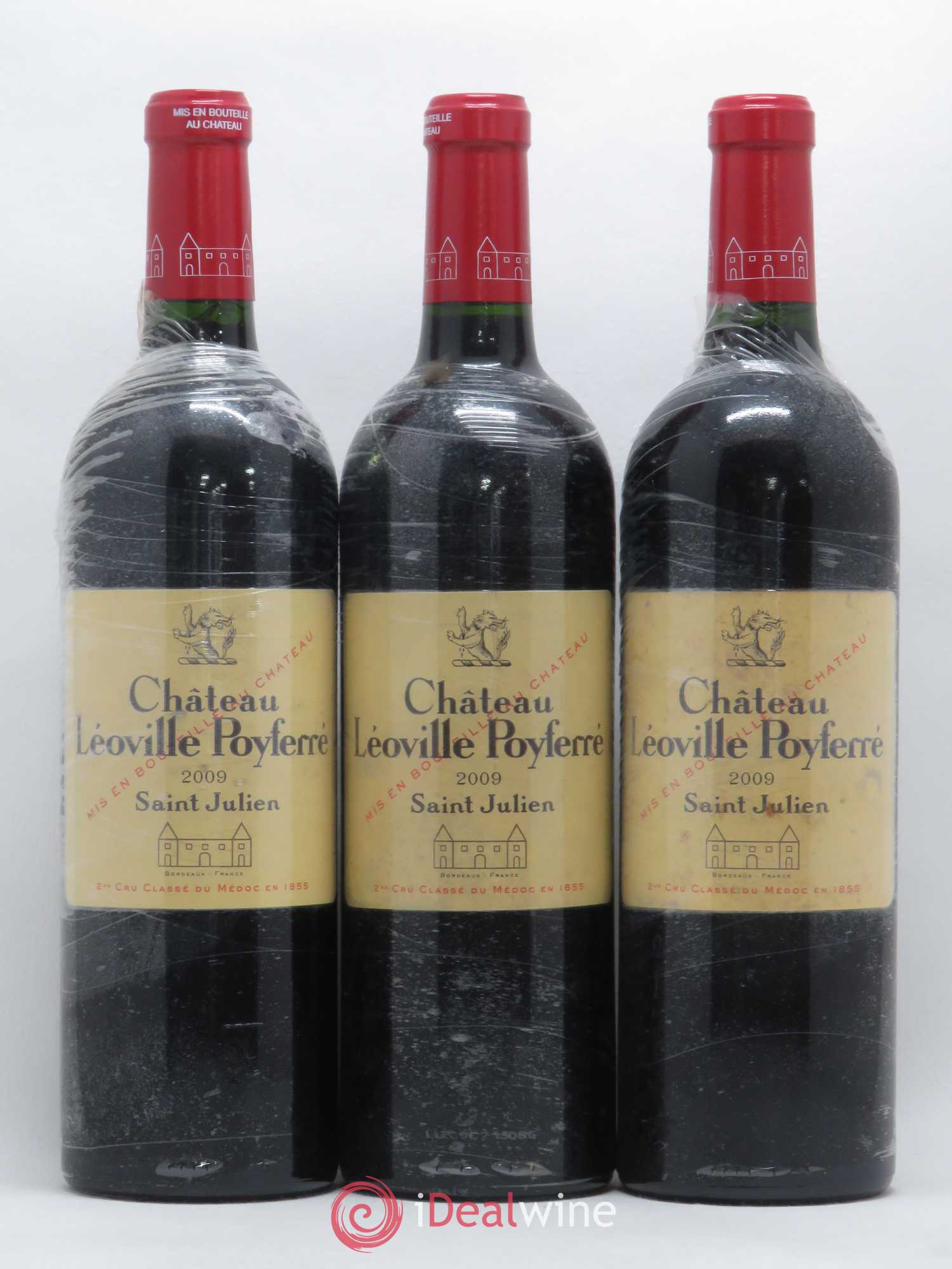 Château Léoville Poyferré 2ème Grand Cru Classé 2009 - Lot de 3 bouteilles - 0