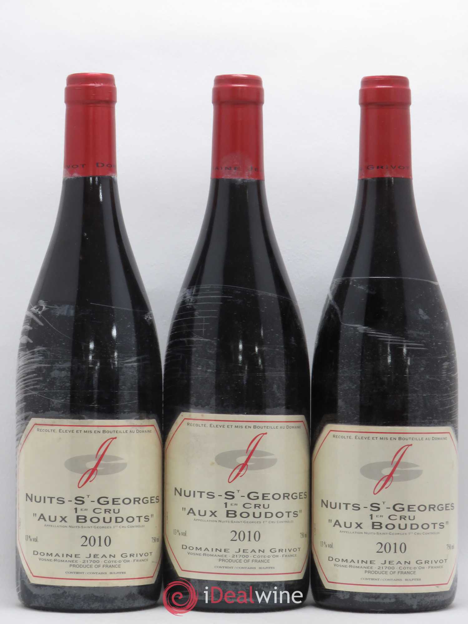 Nuits-Saint-Georges 1er Cru Aux boudots Jean Grivot 2010 - Posten von 3 Flaschen - 0