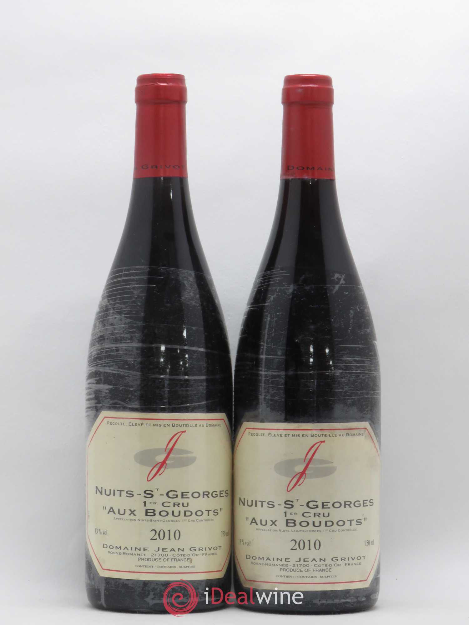 Nuits-Saint-Georges 1er Cru Aux boudots Jean Grivot 2010 - Posten von 2 Flaschen - 0