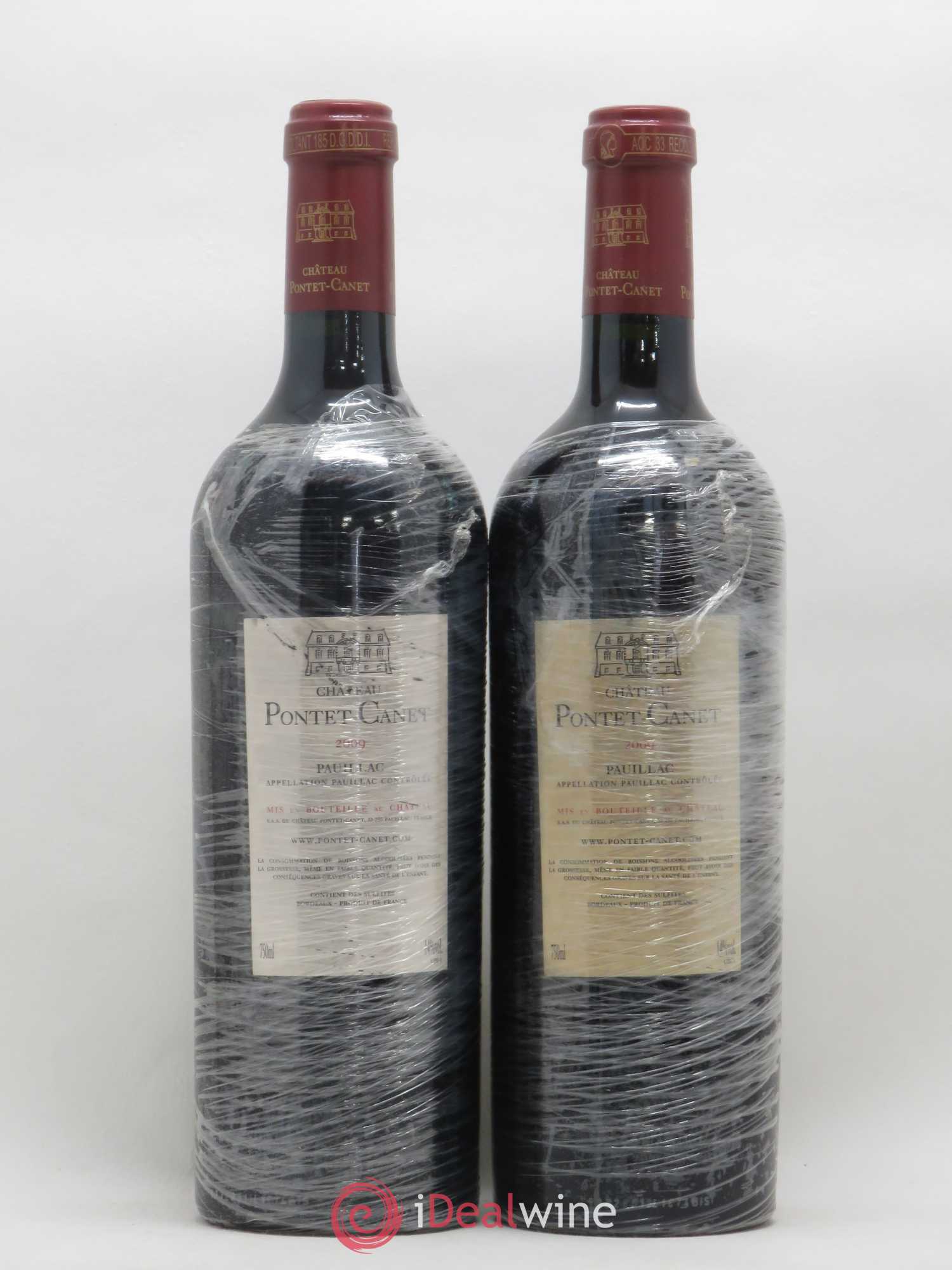 Château Pontet Canet 5ème Grand Cru Classé 2009 - Lot de 2 bouteilles - 1