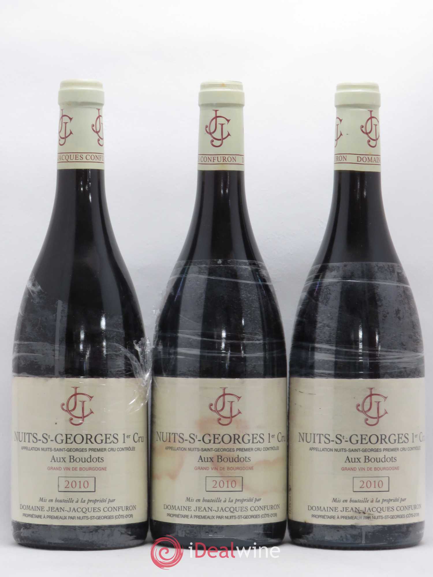 Nuits-Saint-Georges 1er Cru Aux Boudots Jean-Jacques Confuron 2010 - Lot de 3 bouteilles - 0
