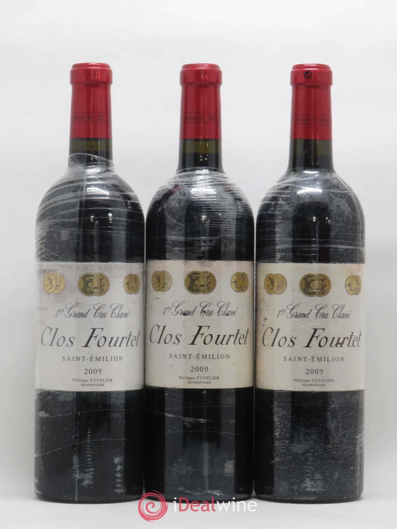 Clos Fourtet 1er Grand Cru Classé B 2009 - Lot de 3 bouteilles - 0