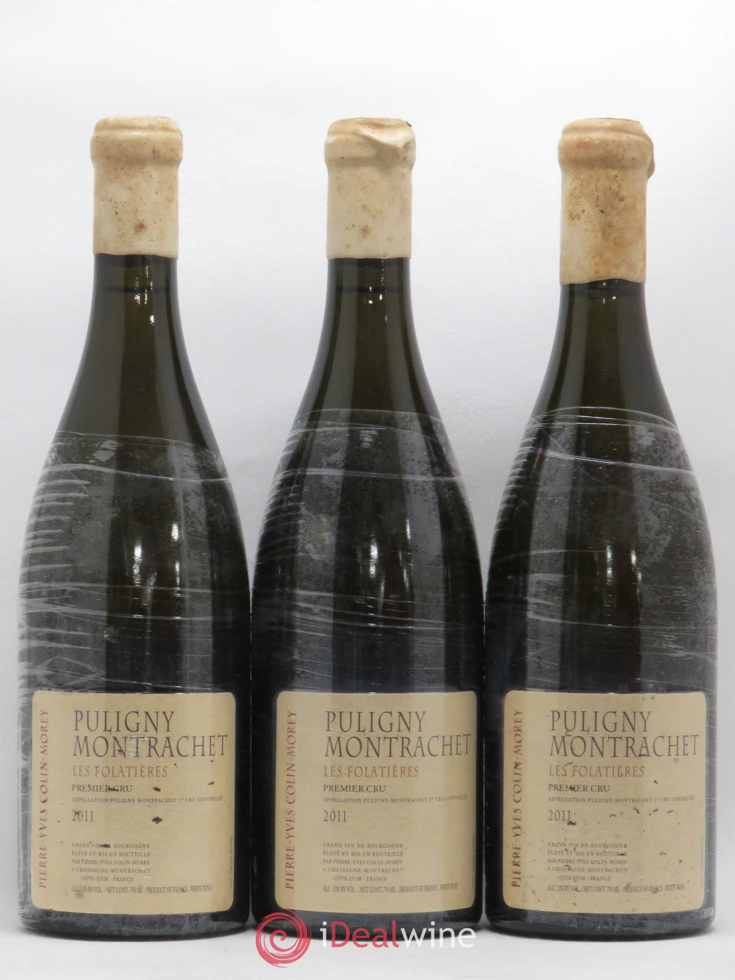 Puligny-Montrachet 1er Cru Les Folatières Pierre-Yves Colin Morey 2011 - Lot de 3 bouteilles - 0