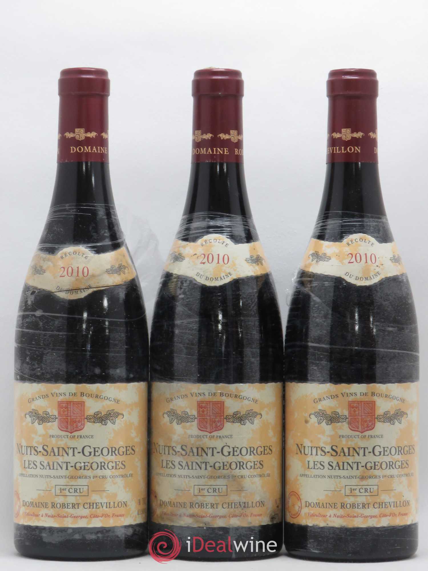 Nuits-Saint-Georges 1er Cru Les Saint Georges Robert Chevillon 2010 - Lot de 3 bouteilles - 0