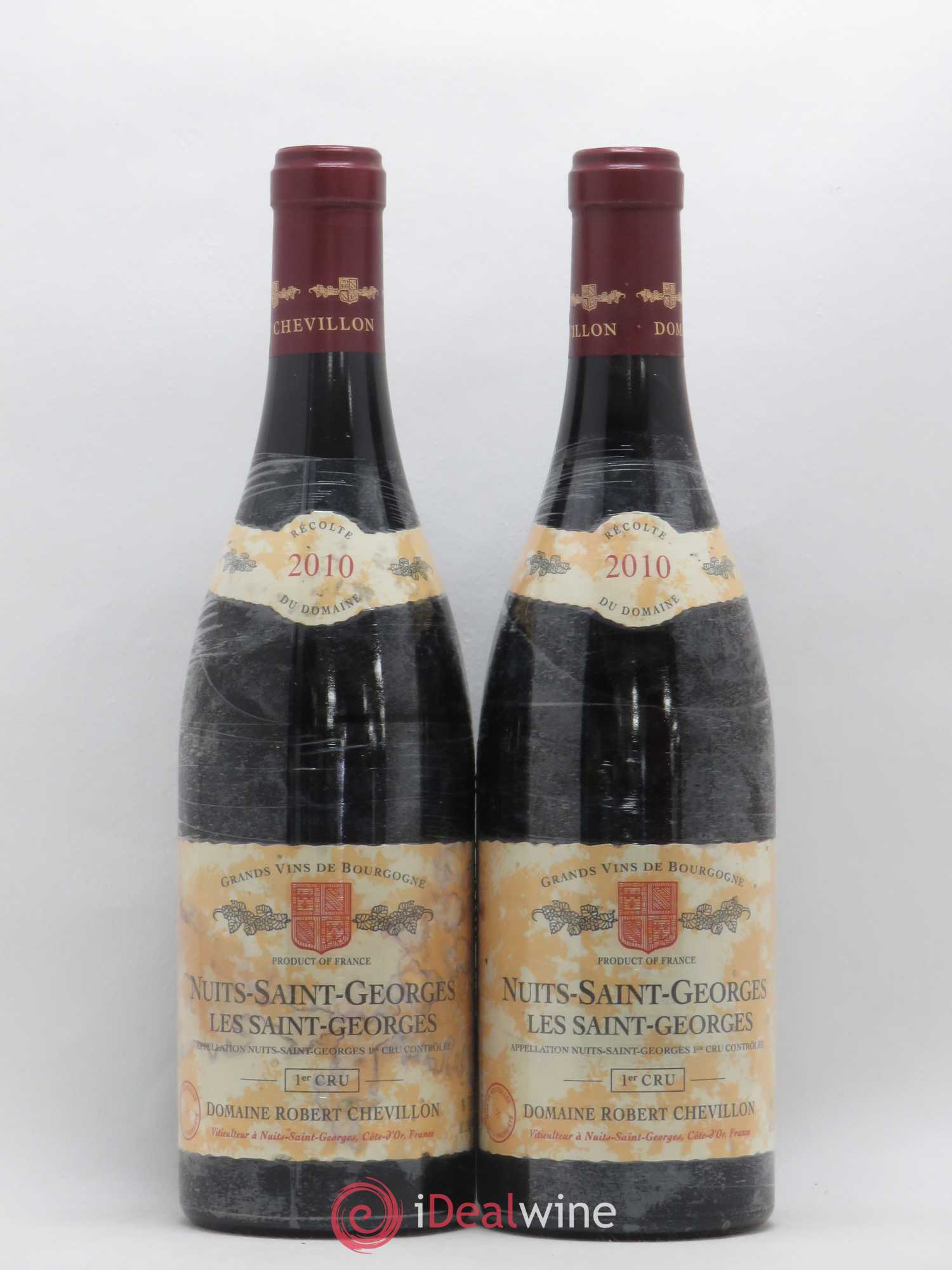 Nuits-Saint-Georges 1er Cru Les Saint Georges Robert Chevillon 2010 - Lot de 2 bouteilles - 0