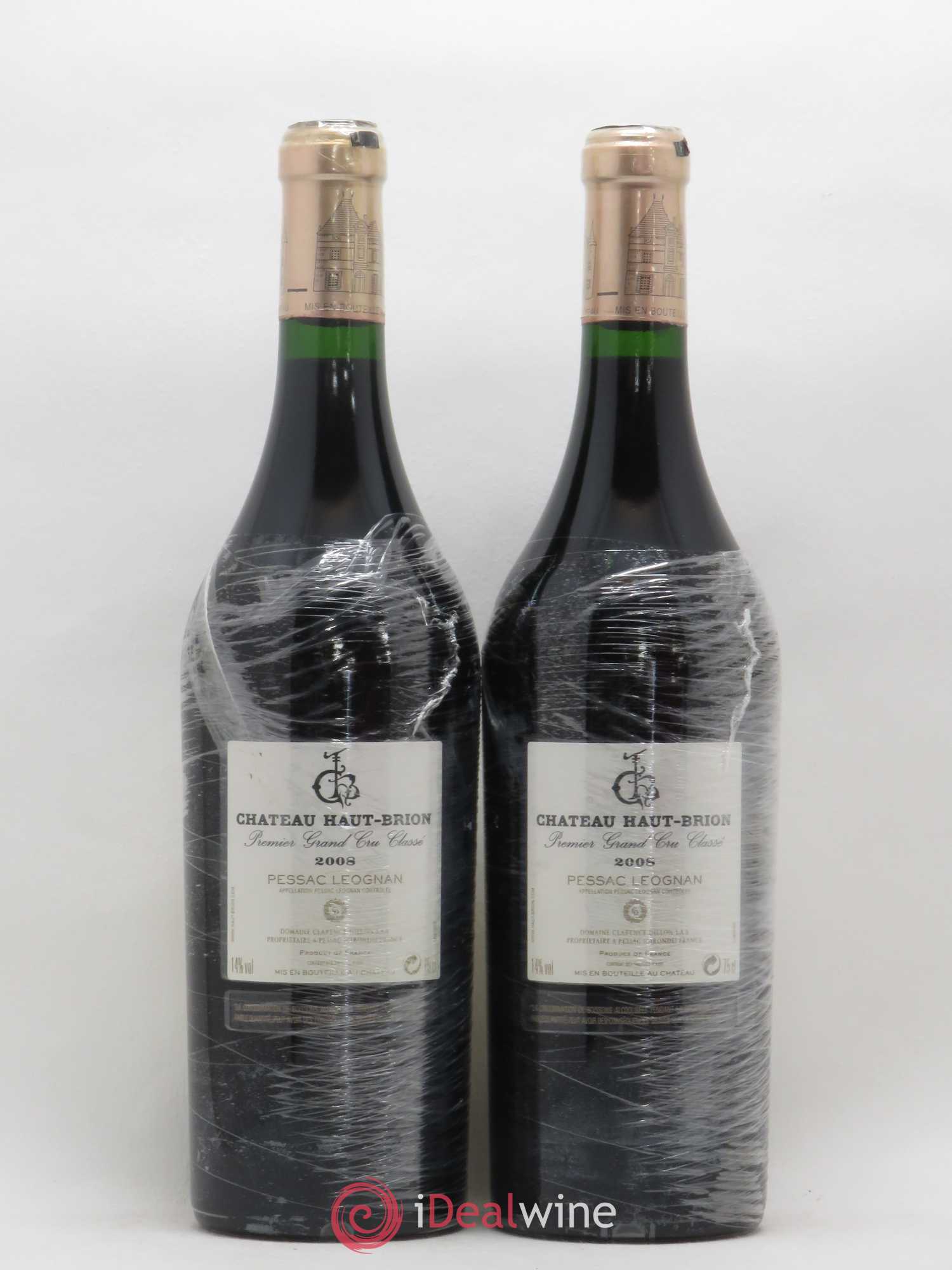 Château Haut Brion 1er Grand Cru Classé 2008 - Lot de 2 bouteilles - 1
