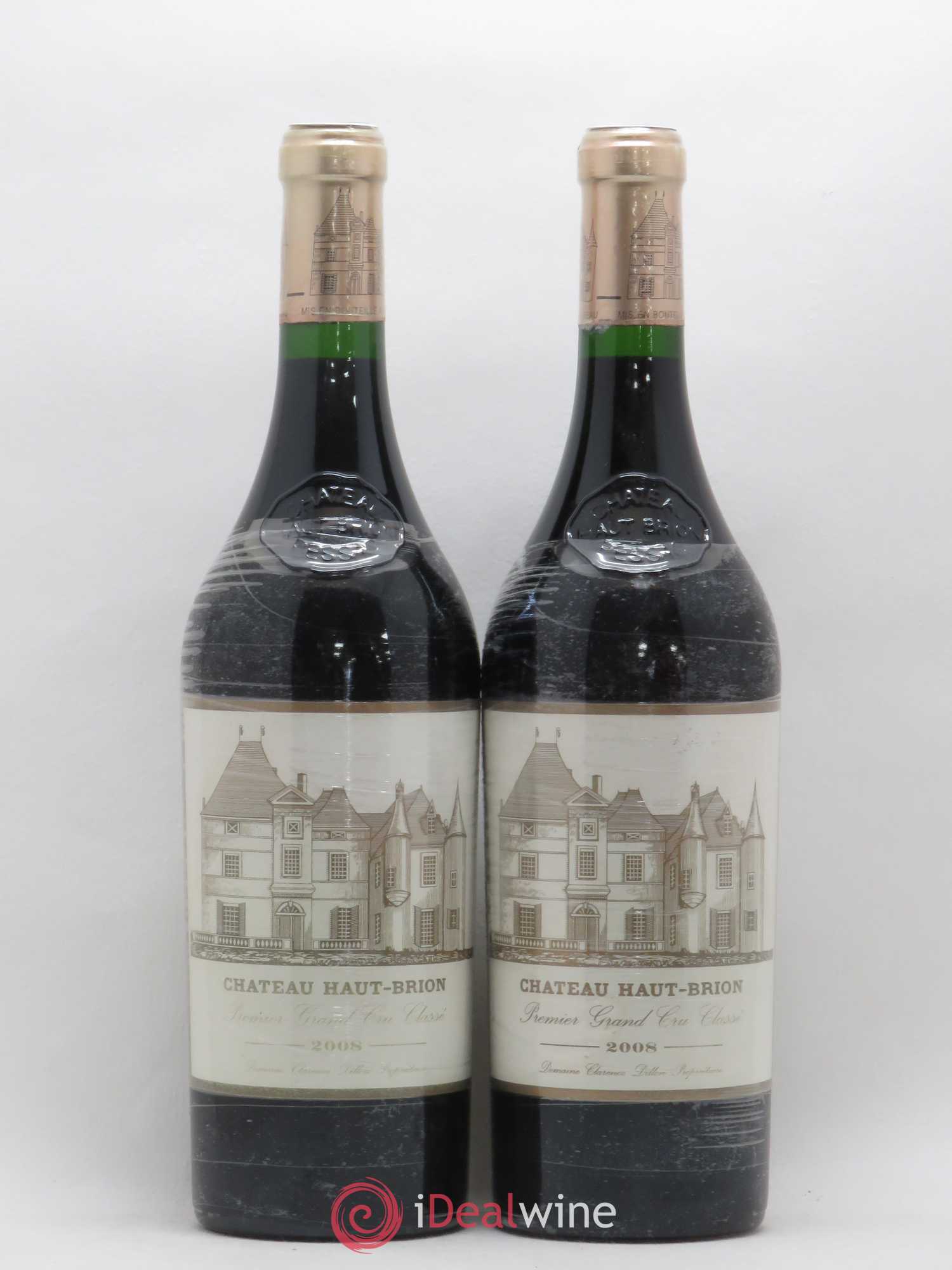 Château Haut Brion 1er Grand Cru Classé 2008 - Lot de 2 bouteilles - 0