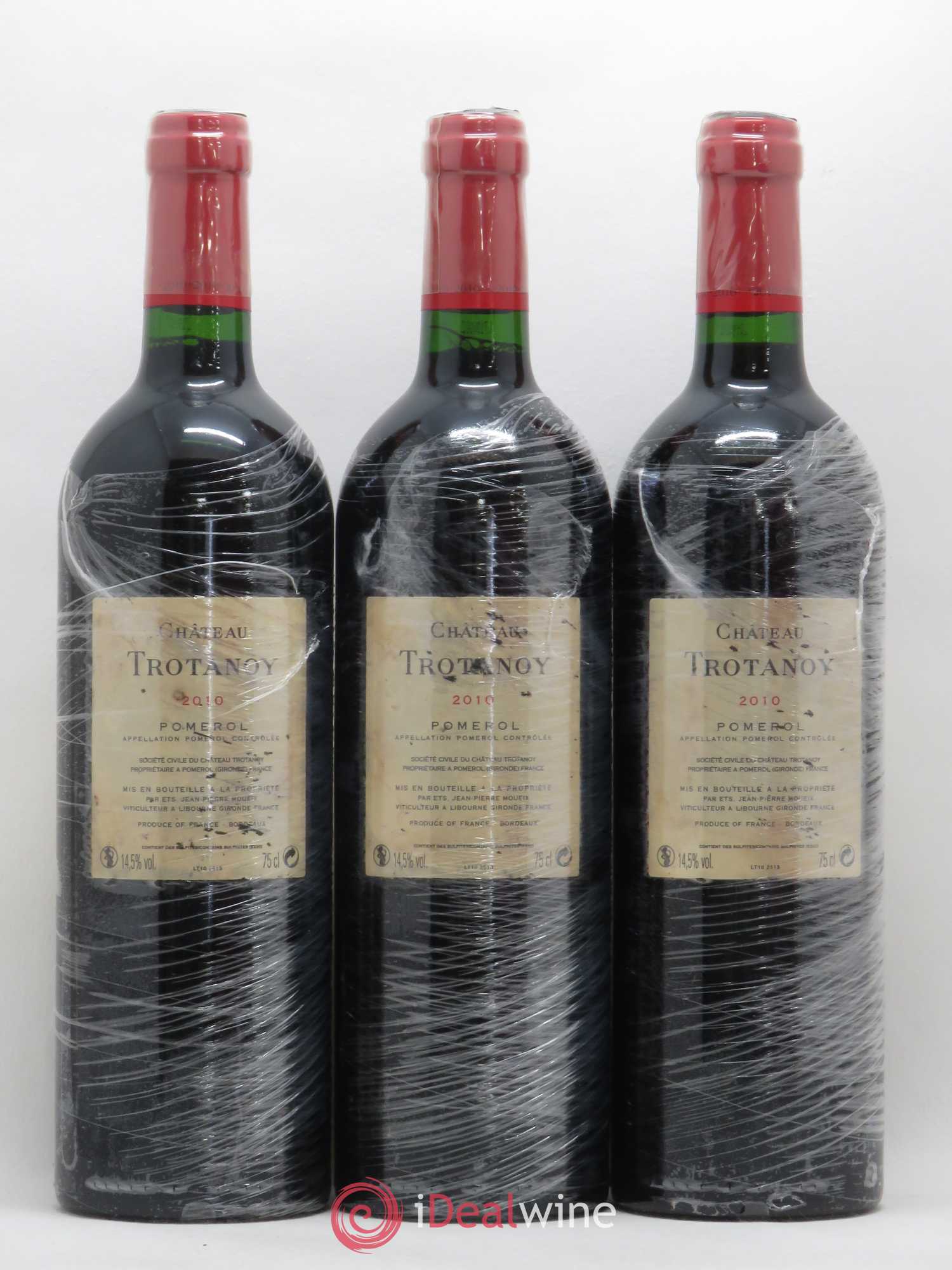 Château Trotanoy 2010 - Lot de 3 bouteilles - 1