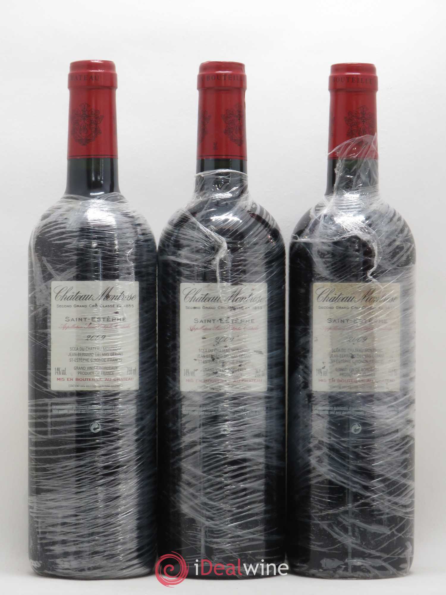 Château Montrose 2ème Grand Cru Classé 2009 - Lot de 3 bouteilles - 1