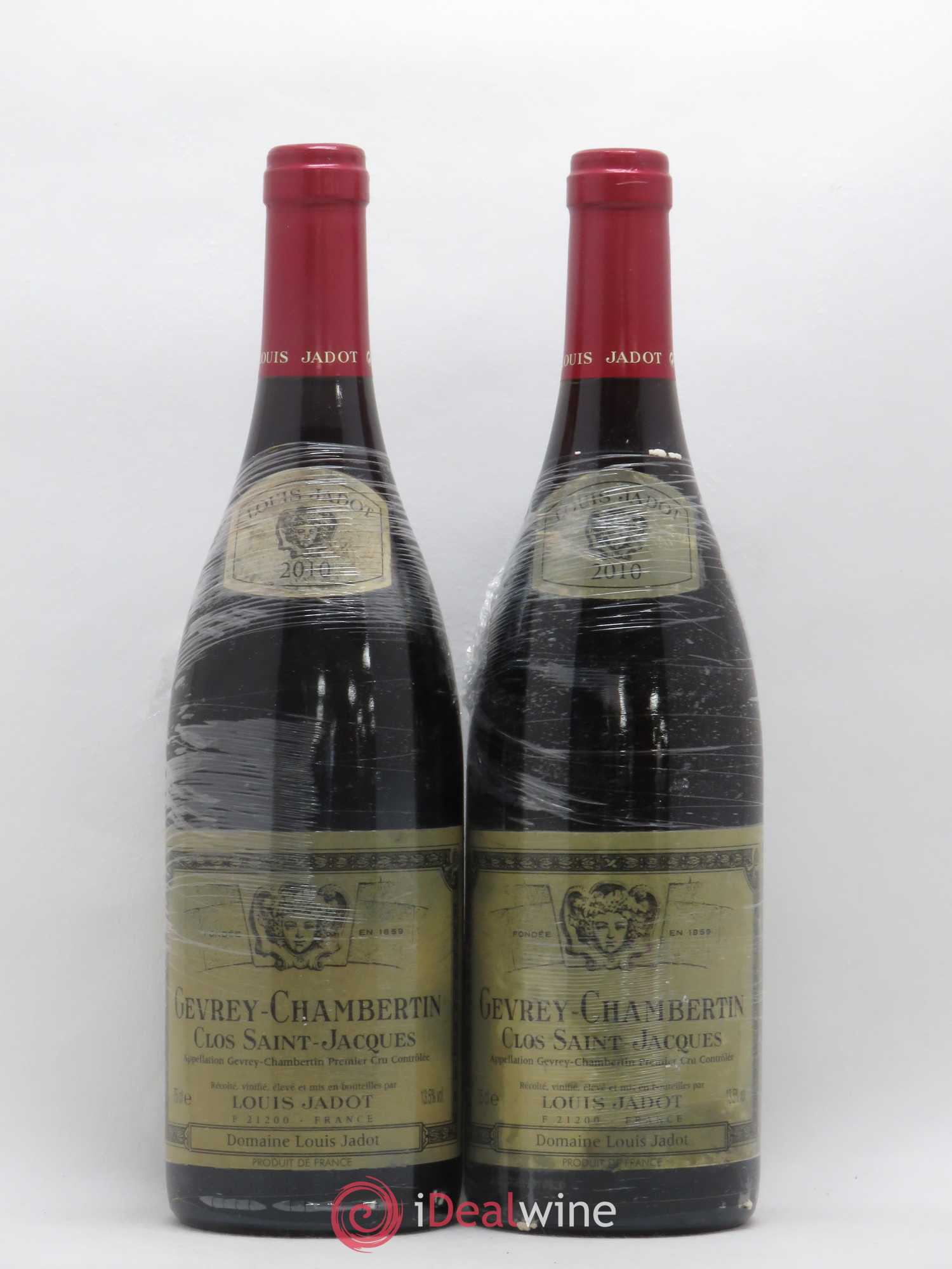 Gevrey-Chambertin 1er Cru Clos Saint Jacques Domaine Louis Jadot 2010 - Lot de 2 bouteilles - 0