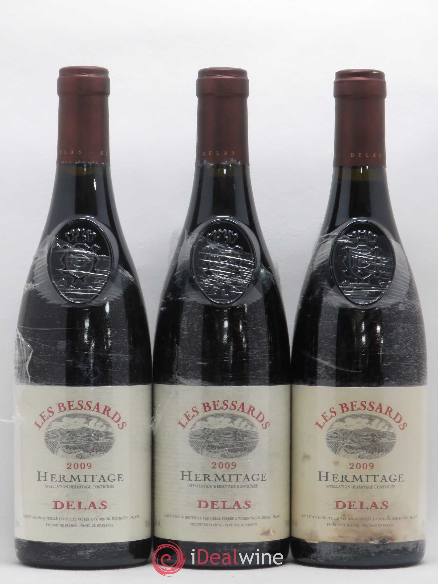 Hermitage Les Bessards Delas Frères 2009 - Lot de 3 bouteilles - 0
