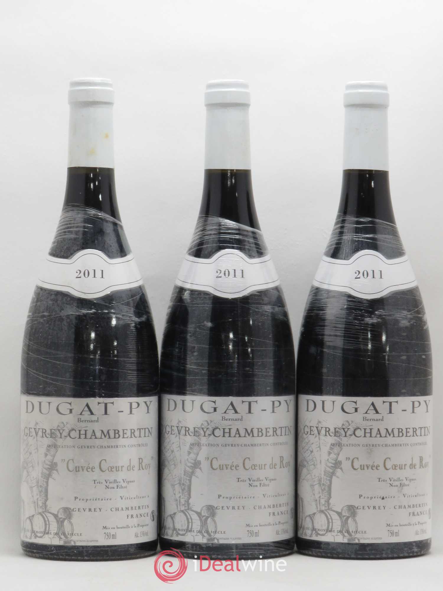 Gevrey-Chambertin Coeur de Roy Très Vieilles Vignes Dugat-Py 2011 - Lot de 3 bouteilles - 0