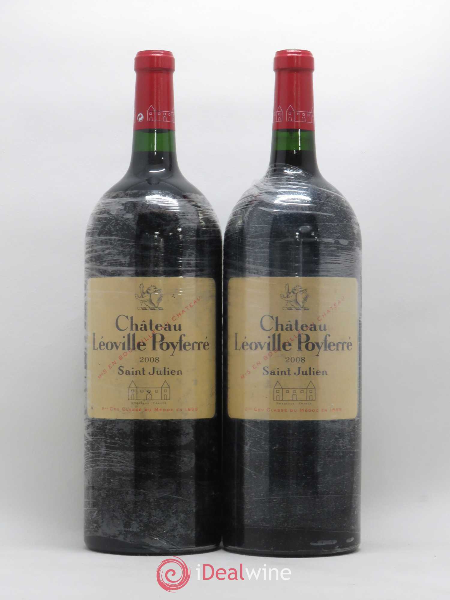 Château Léoville Poyferré 2ème Grand Cru Classé 2008 - Lot de 2 magnums - 0