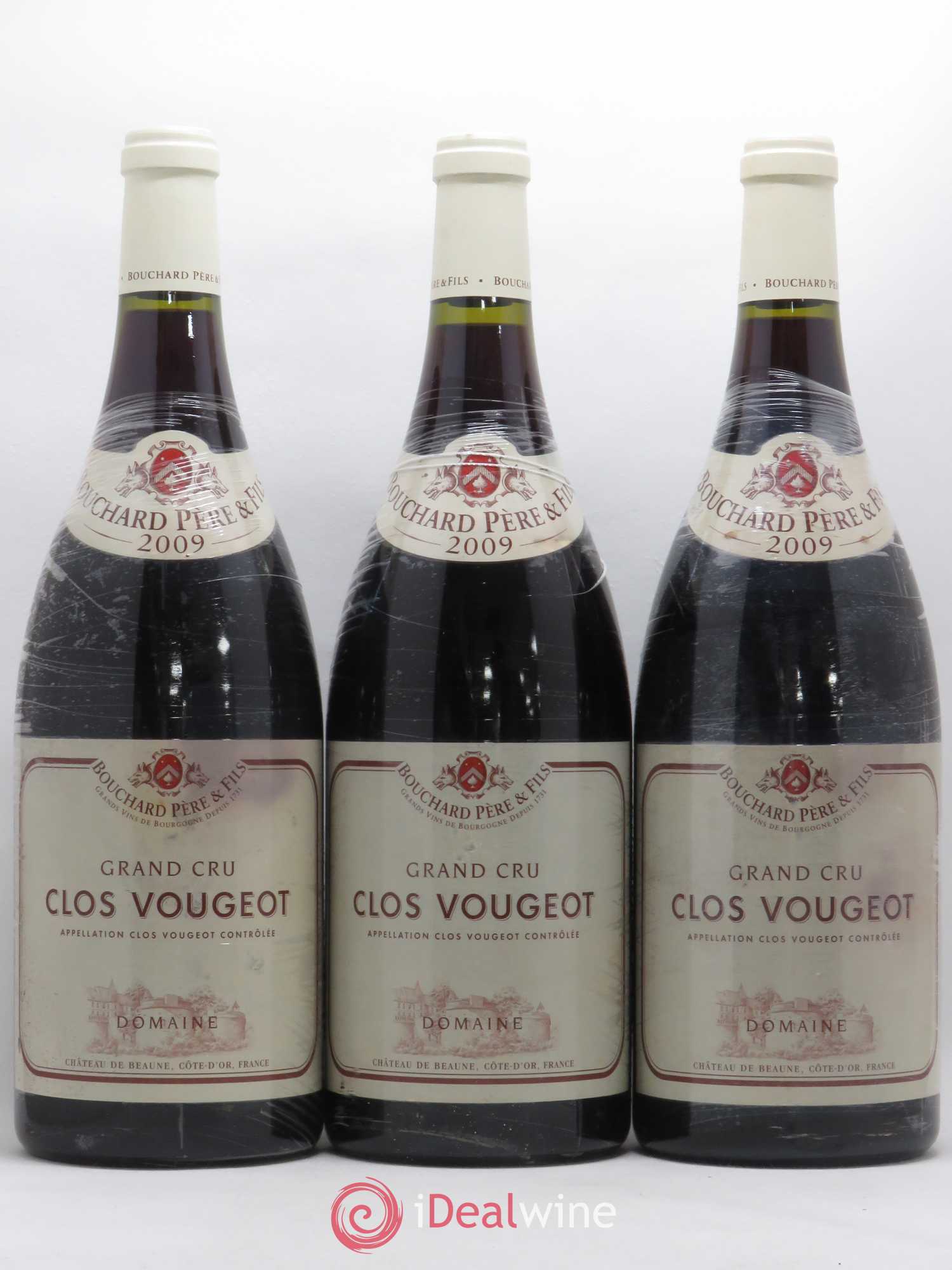 Clos de Vougeot Grand Cru Bouchard Père & Fils 2009 - Lot de 3 magnums - 0