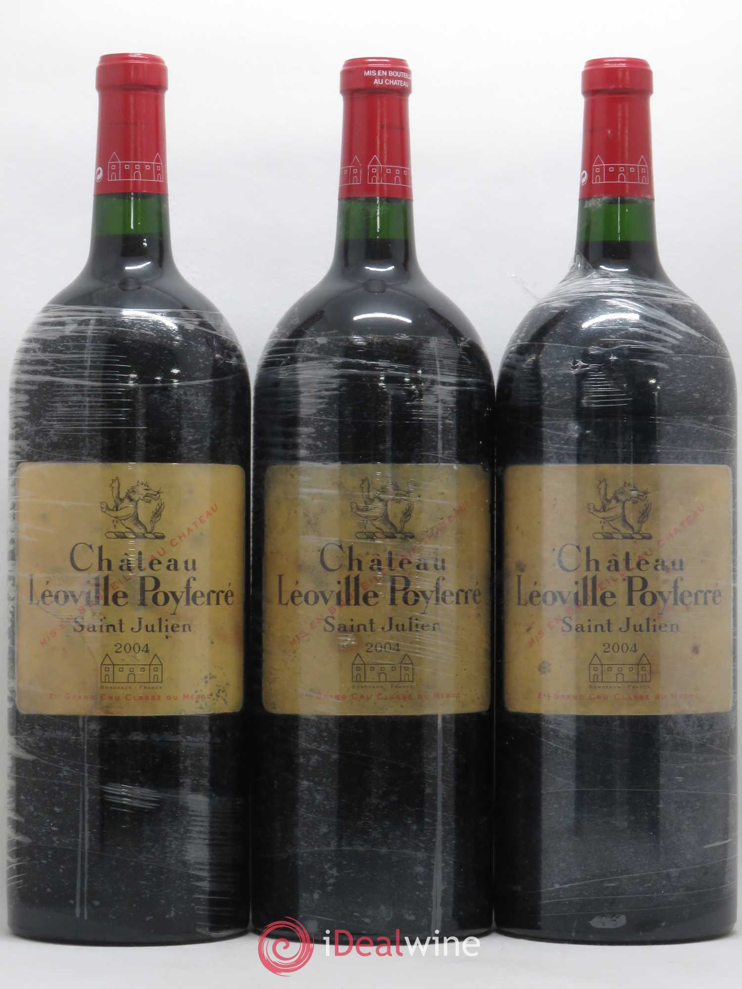 Château Léoville Poyferré 2ème Grand Cru Classé 2004 - Lot de 3 magnums - 0
