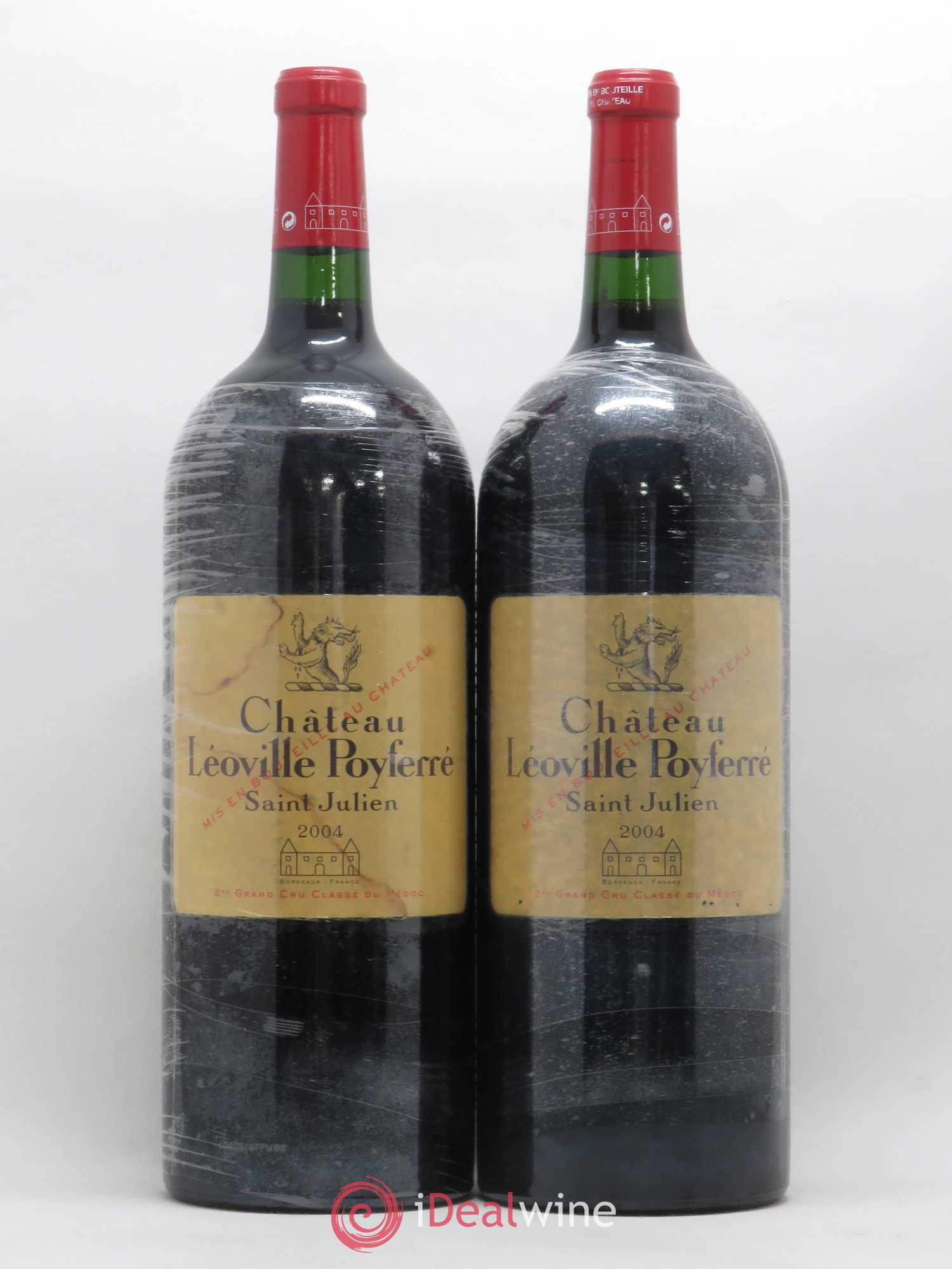 Château Léoville Poyferré 2ème Grand Cru Classé 2004 - Lot de 2 magnums - 0