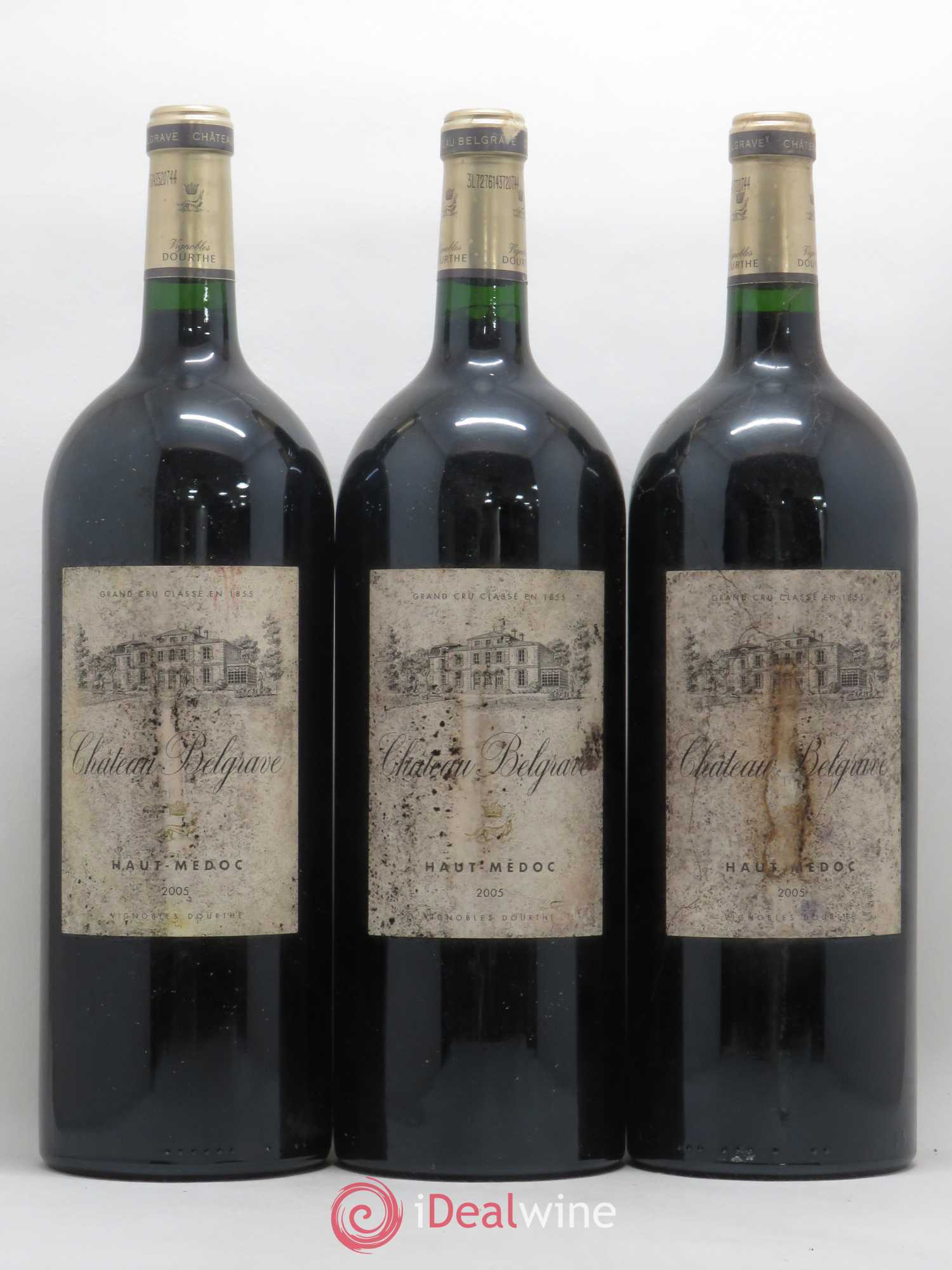 Château Belgrave 5ème Grand Cru Classé 2005 - Lot de 3 magnums - 0