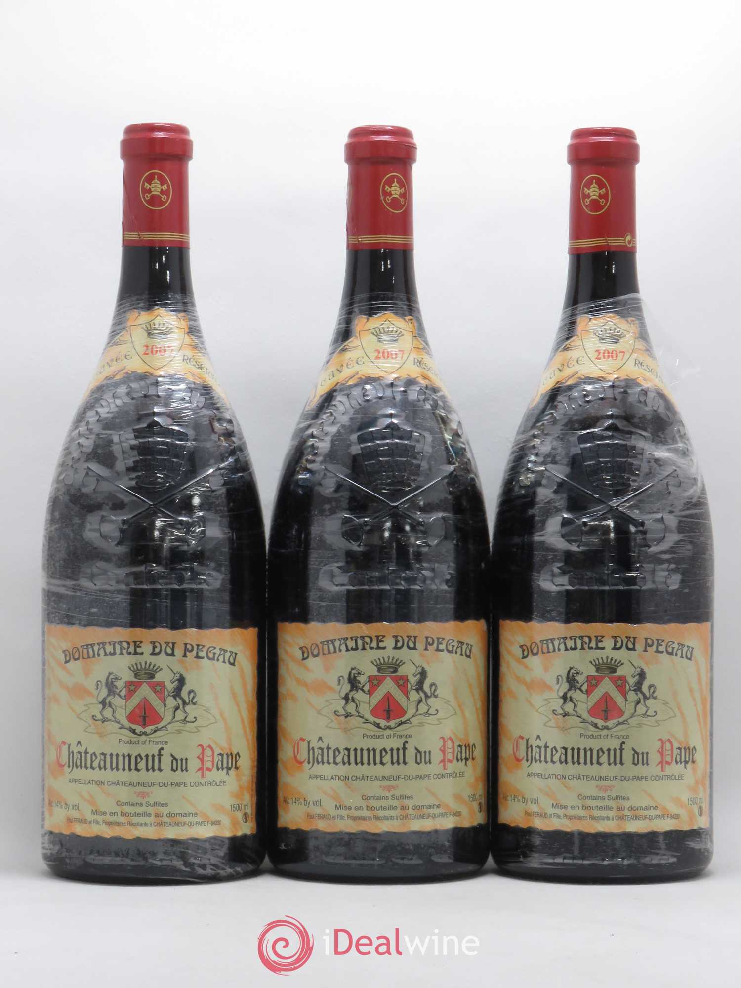 Châteauneuf-du-Pape Domaine du Pégau Cuvée Réservée Paul et Laurence Féraud 2007 - Lot de 3 magnums - 0