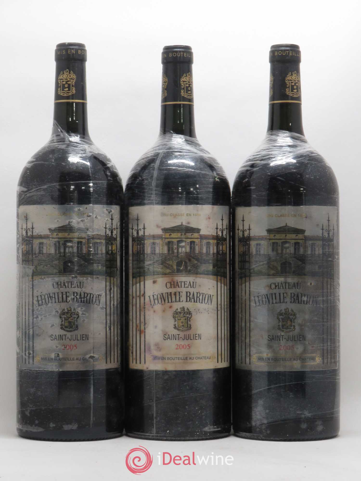 Château Léoville Barton 2ème Grand Cru Classé 2005 - Lot de 3 magnums - 0