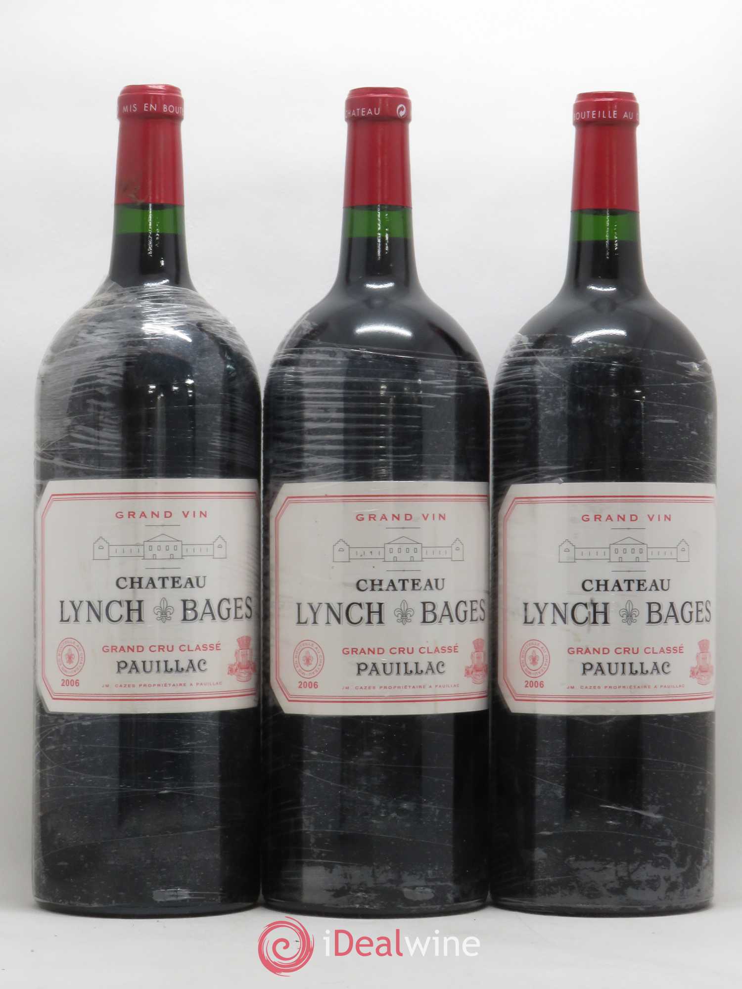 Château Lynch Bages 5ème Grand Cru Classé 2006 - Lot de 3 magnums - 0