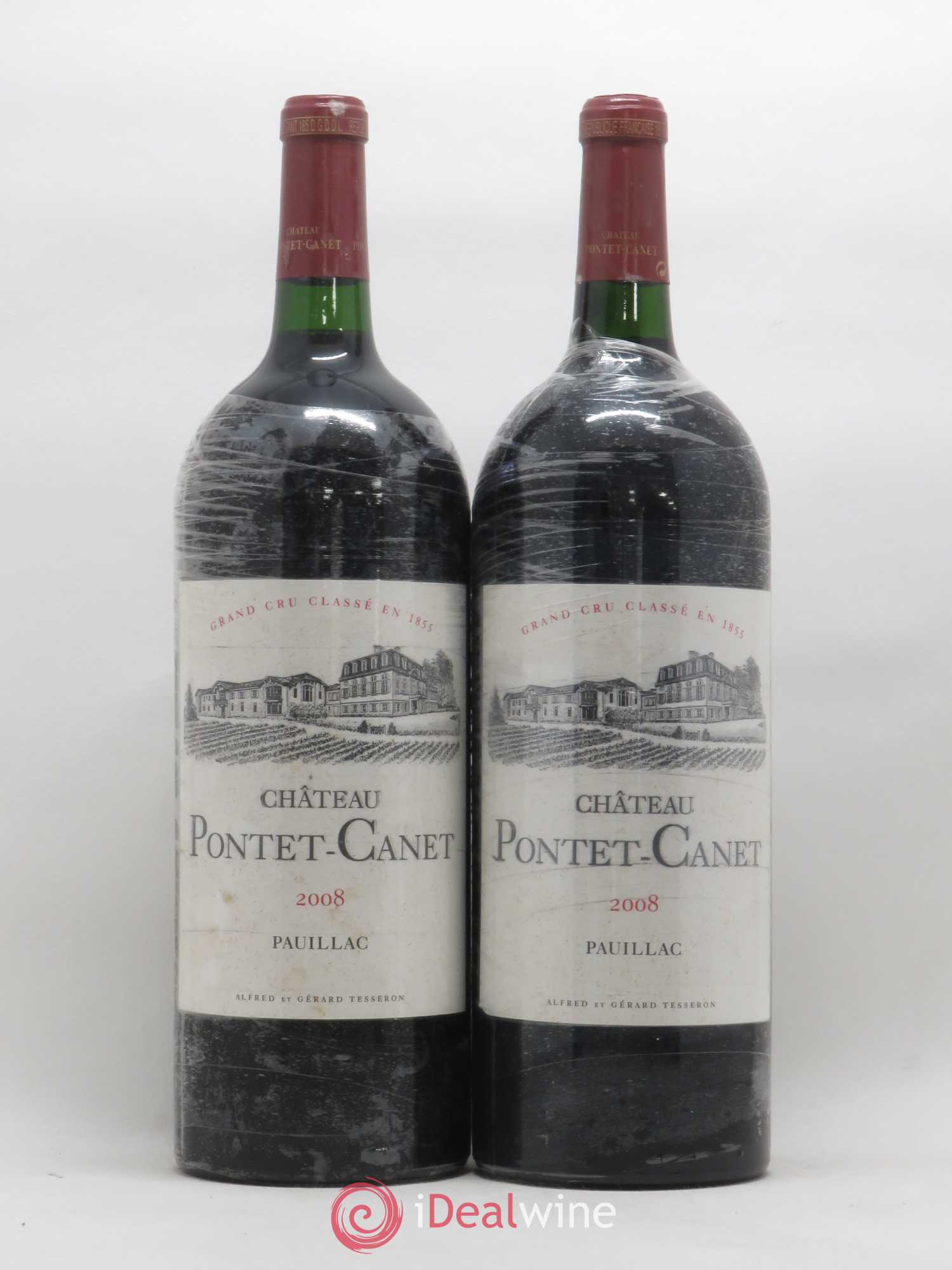 Château Pontet Canet 5ème Grand Cru Classé 2008 - Lot de 2 magnums - 0
