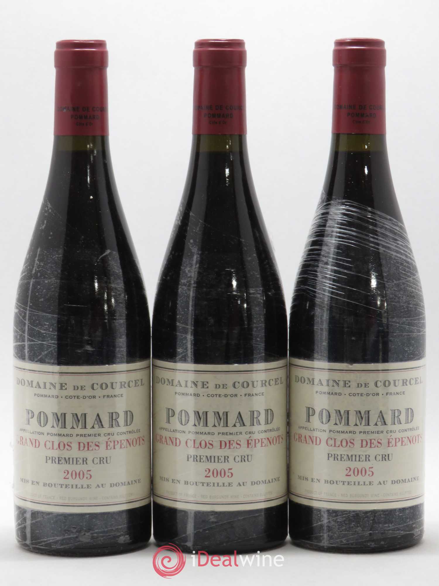 Pommard 1er Cru Grand Clos des Epenots de Courcel (Domaine) 2005 - Lot de 3 bouteilles - 0