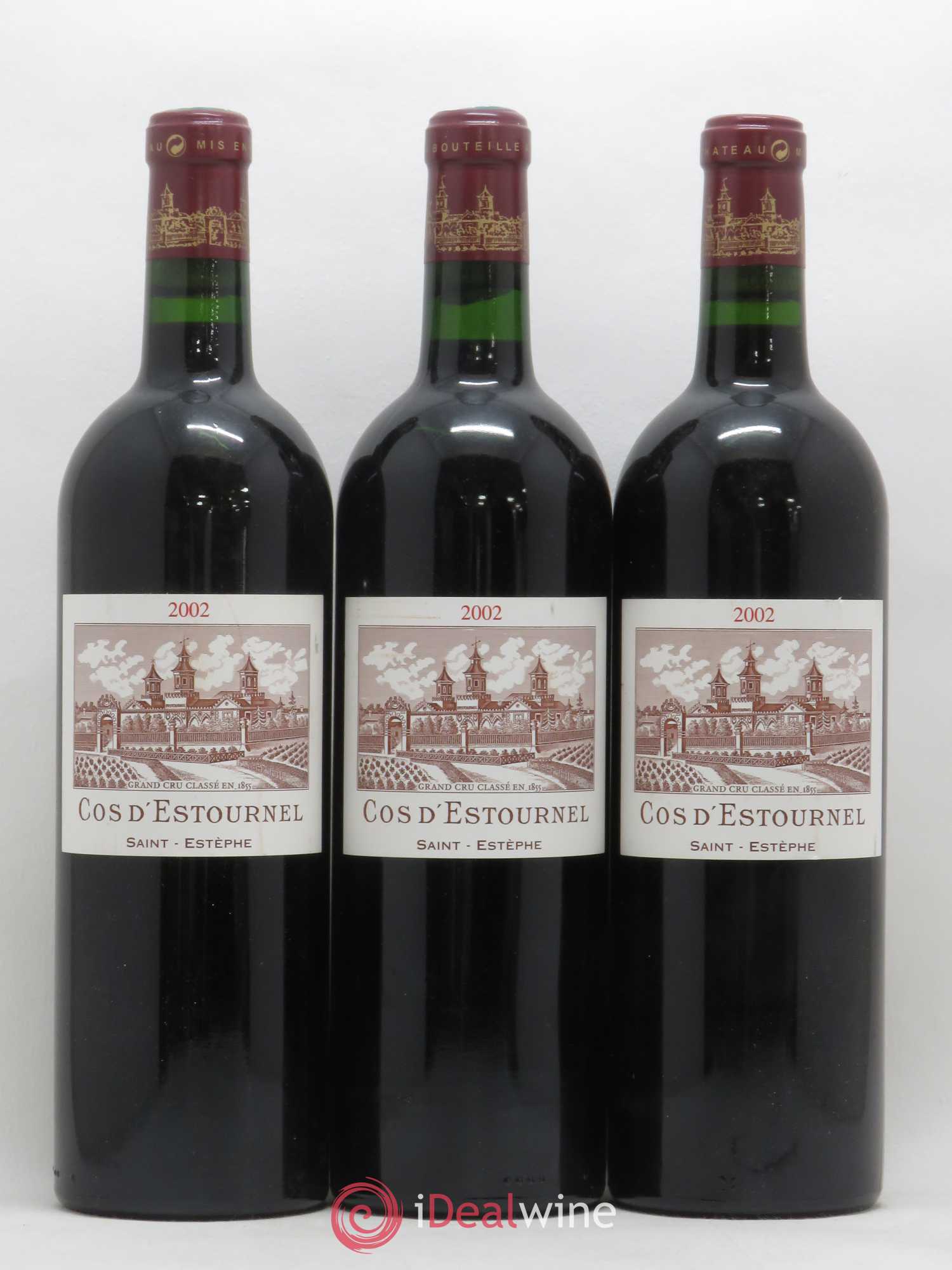 Cos d'Estournel 2ème Grand Cru Classé 2002 - Lot de 3 bouteilles - 0