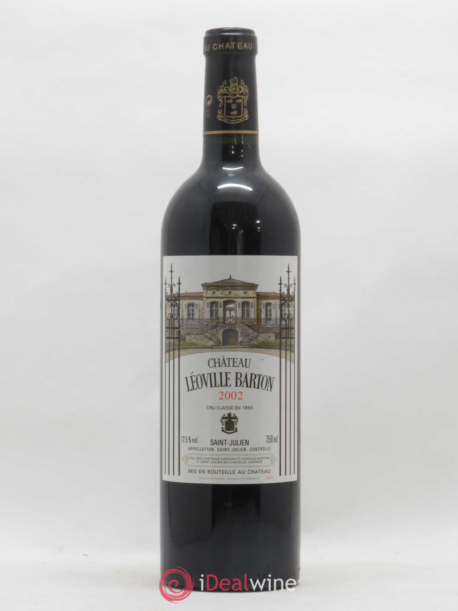 Château Léoville Barton 2ème Grand Cru Classé 2002 - Lot de 1 bouteille - 0