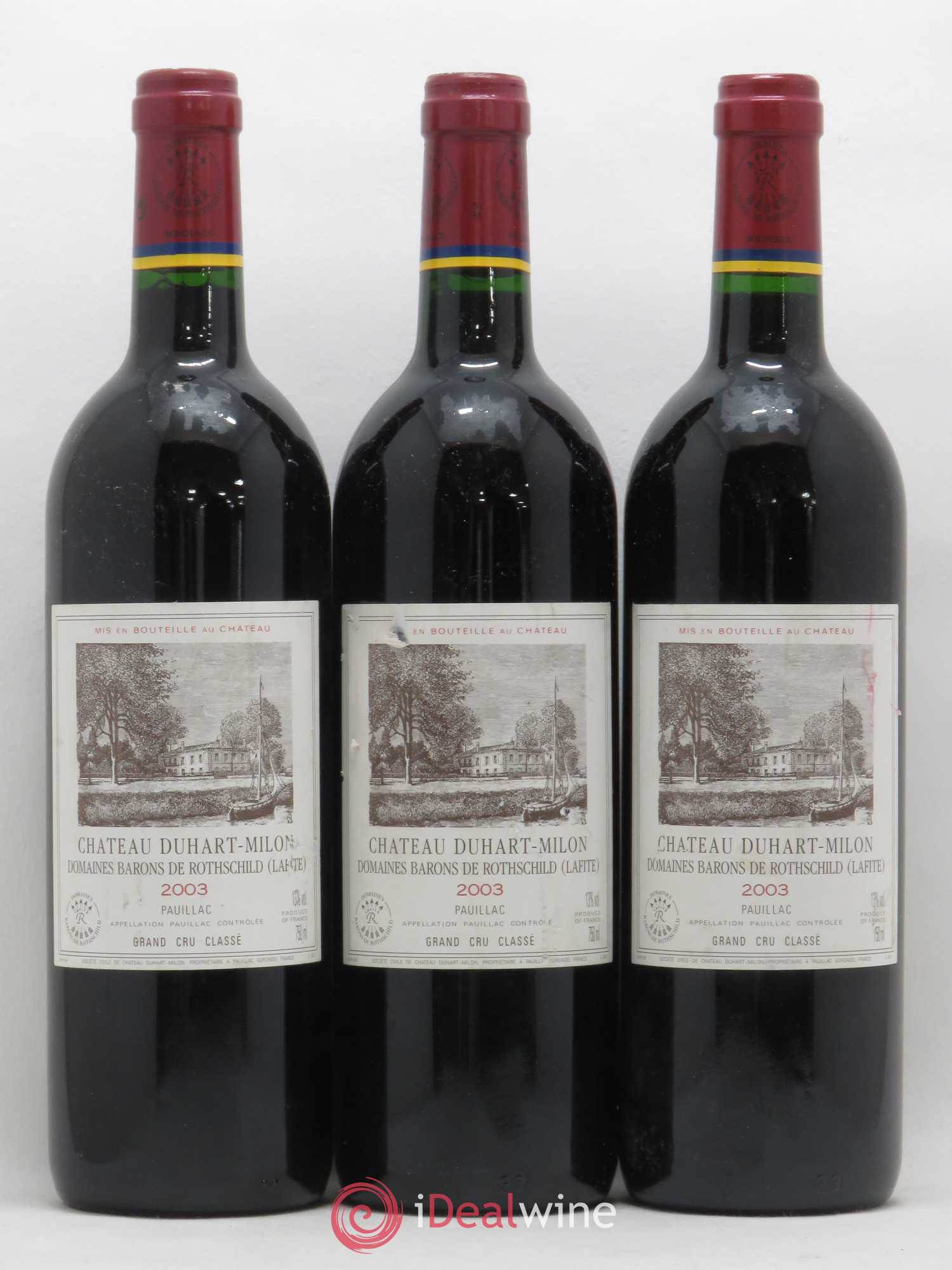 Château Duhart-Milon 4ème Grand Cru Classé 2003 - Lotto di 6 bottiglie - 1
