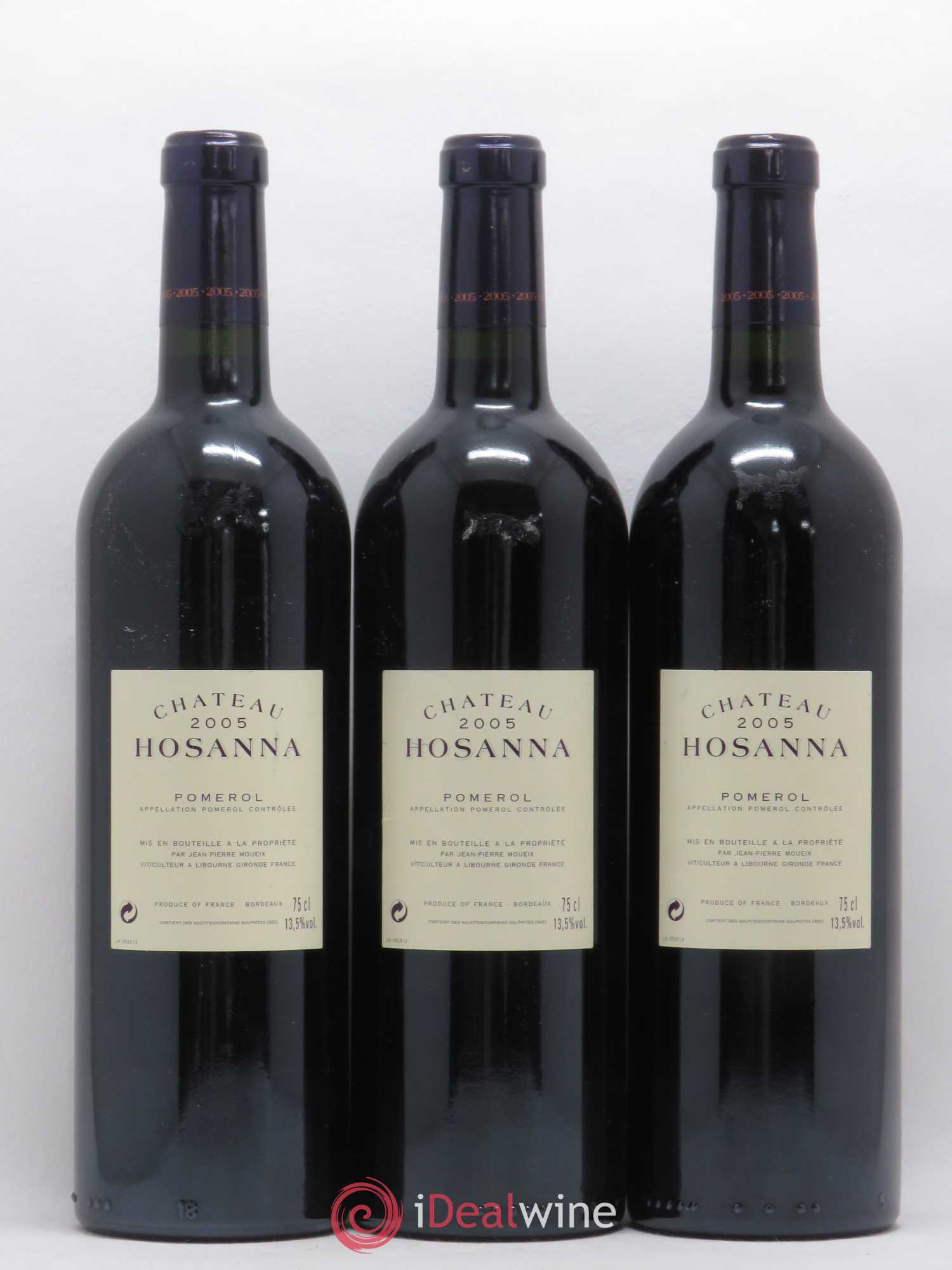 Château Hosanna 2005 - Lot de 3 bouteilles - 1