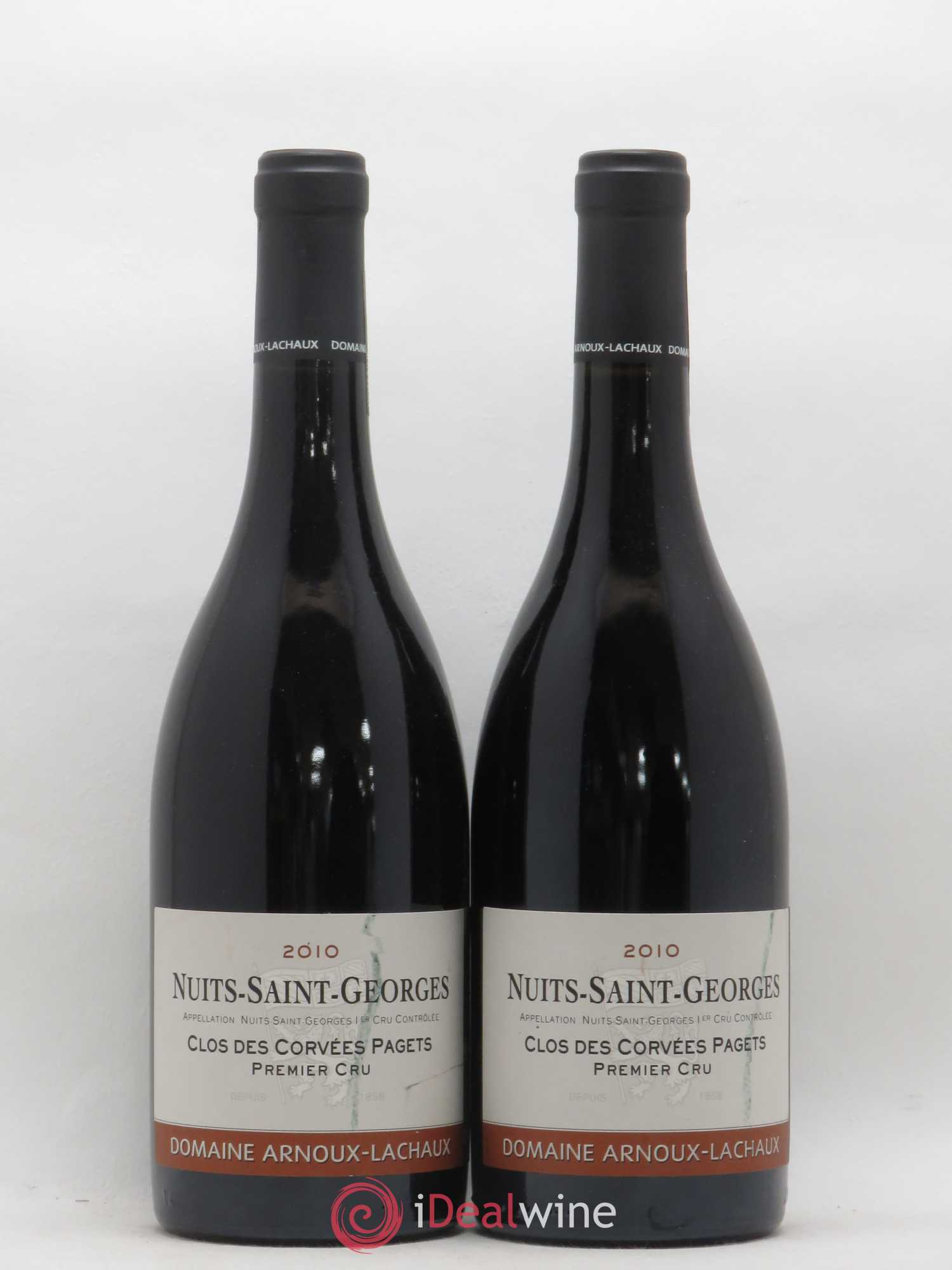Nuits-Saint-Georges 1er Cru Clos des Corvées Pagets Arnoux-Lachaux (Domaine) 2010 - Lot de 2 bouteilles - 0