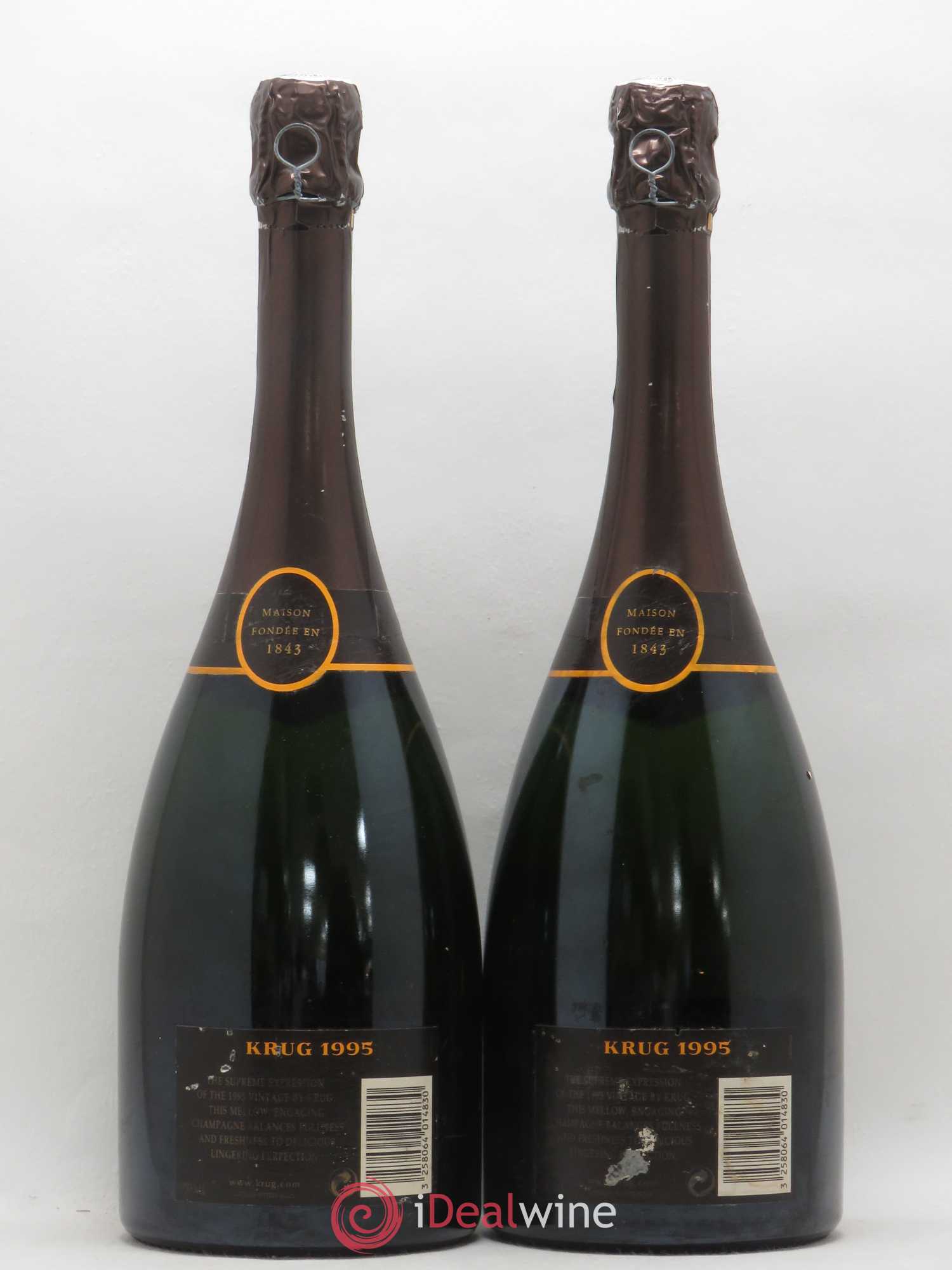 Vintage Krug Brut 1995 - Lot de 2 bouteilles - 1