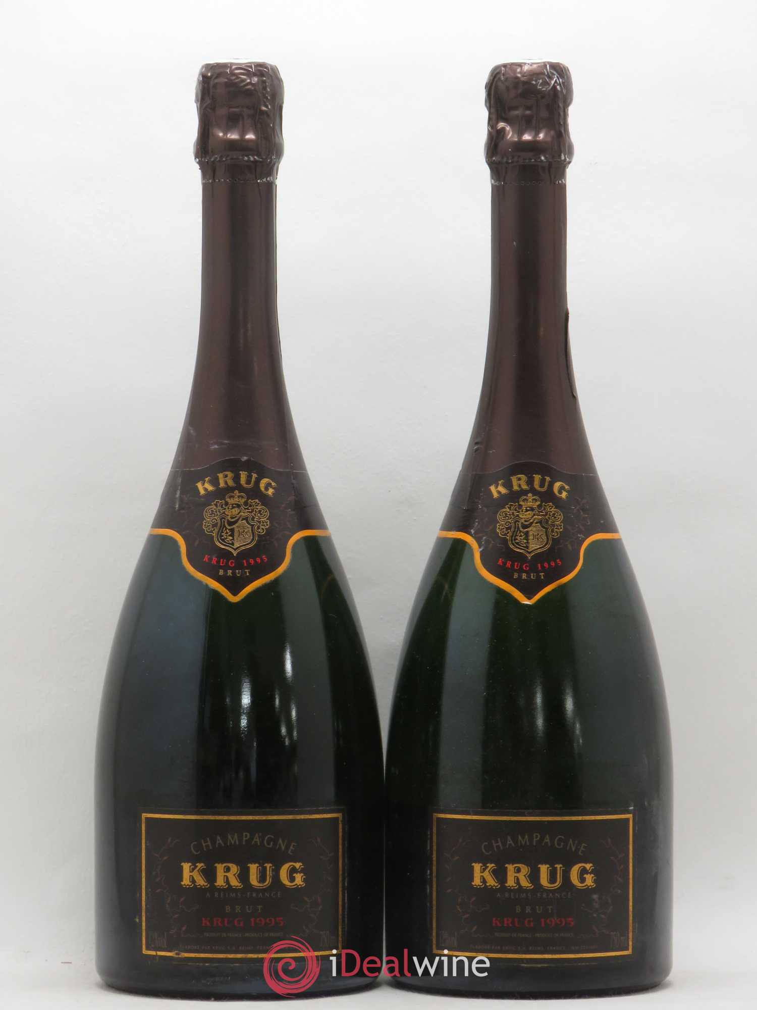 Vintage Krug Brut 1995 - Lot de 2 bouteilles - 0