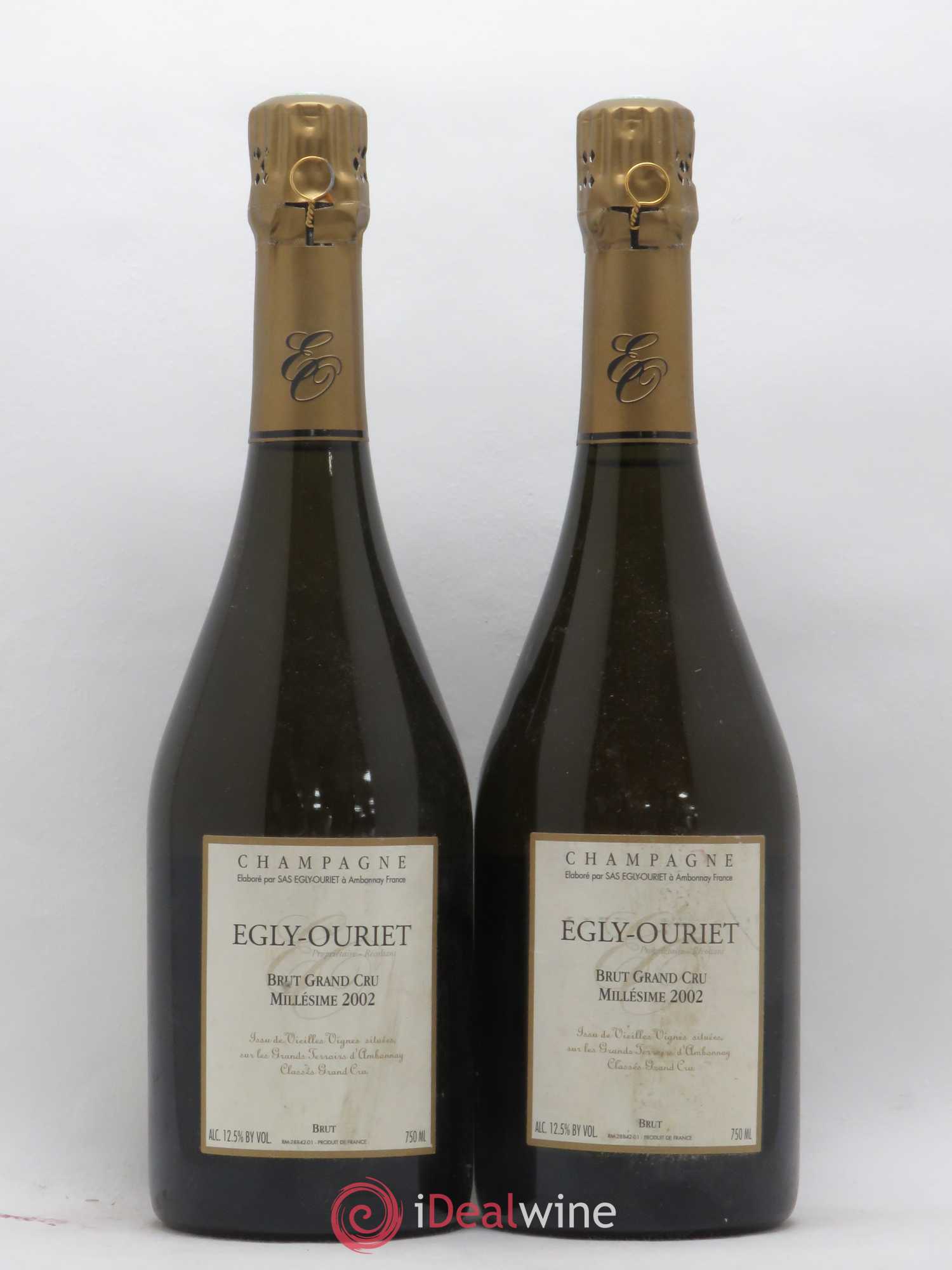 Ambonnay Vieilles Vignes Brut Millésimé Egly-Ouriet 2002 - Lot de 2 bouteilles - 0
