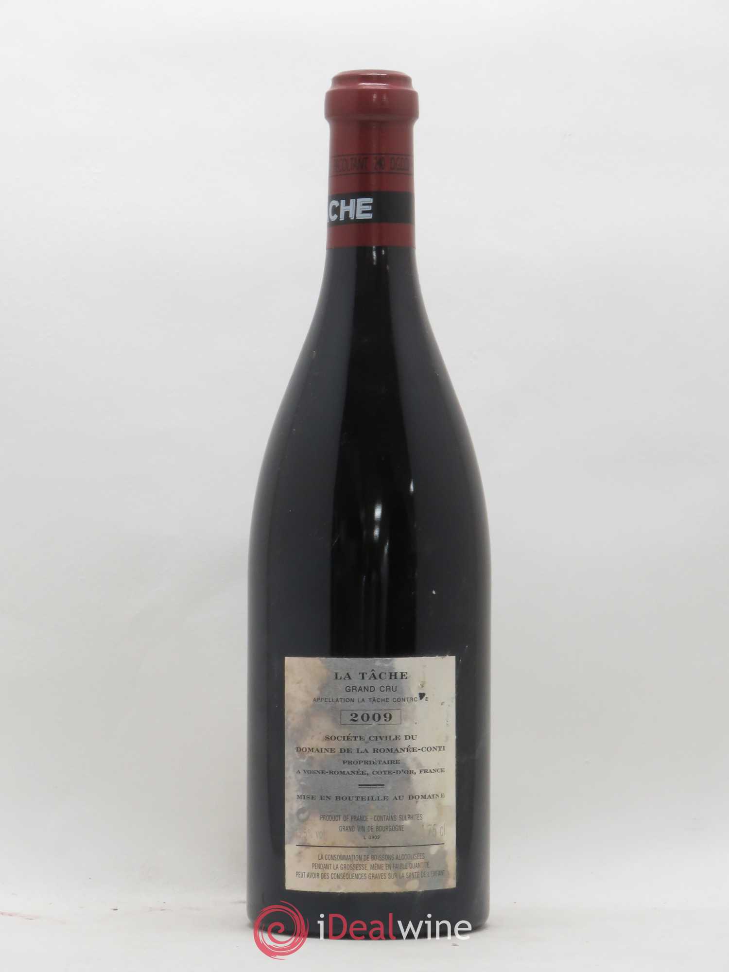 La Tâche Grand Cru Domaine de la Romanée-Conti 2009 - Lot de 1 bouteille - 1