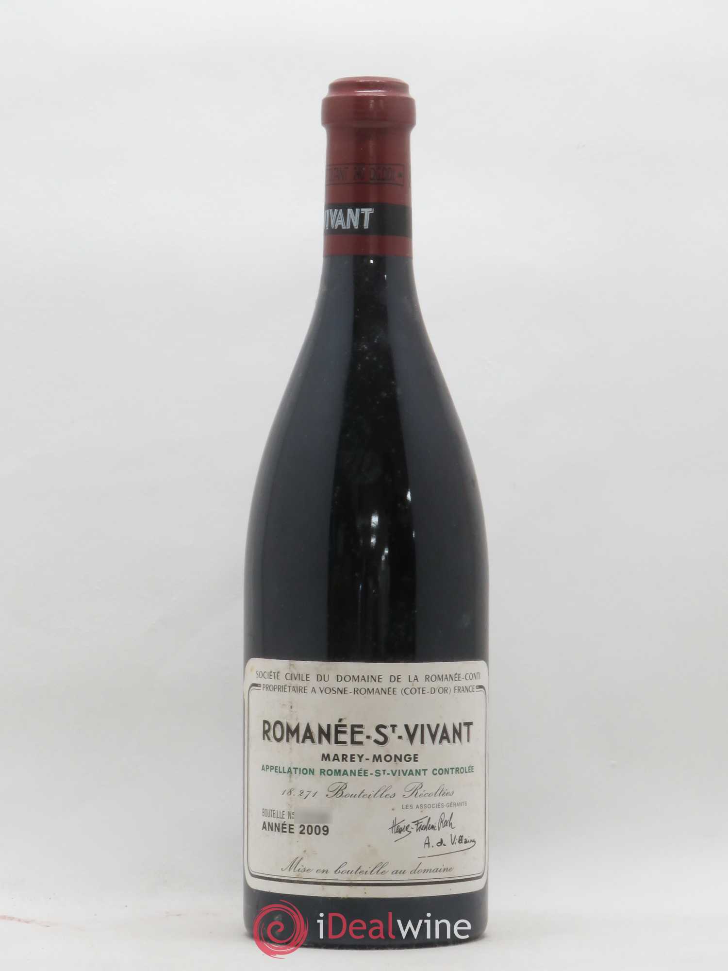Romanée-Saint-Vivant Grand Cru Domaine de la Romanée-Conti 2009 - Lot de 1 bouteille - 0