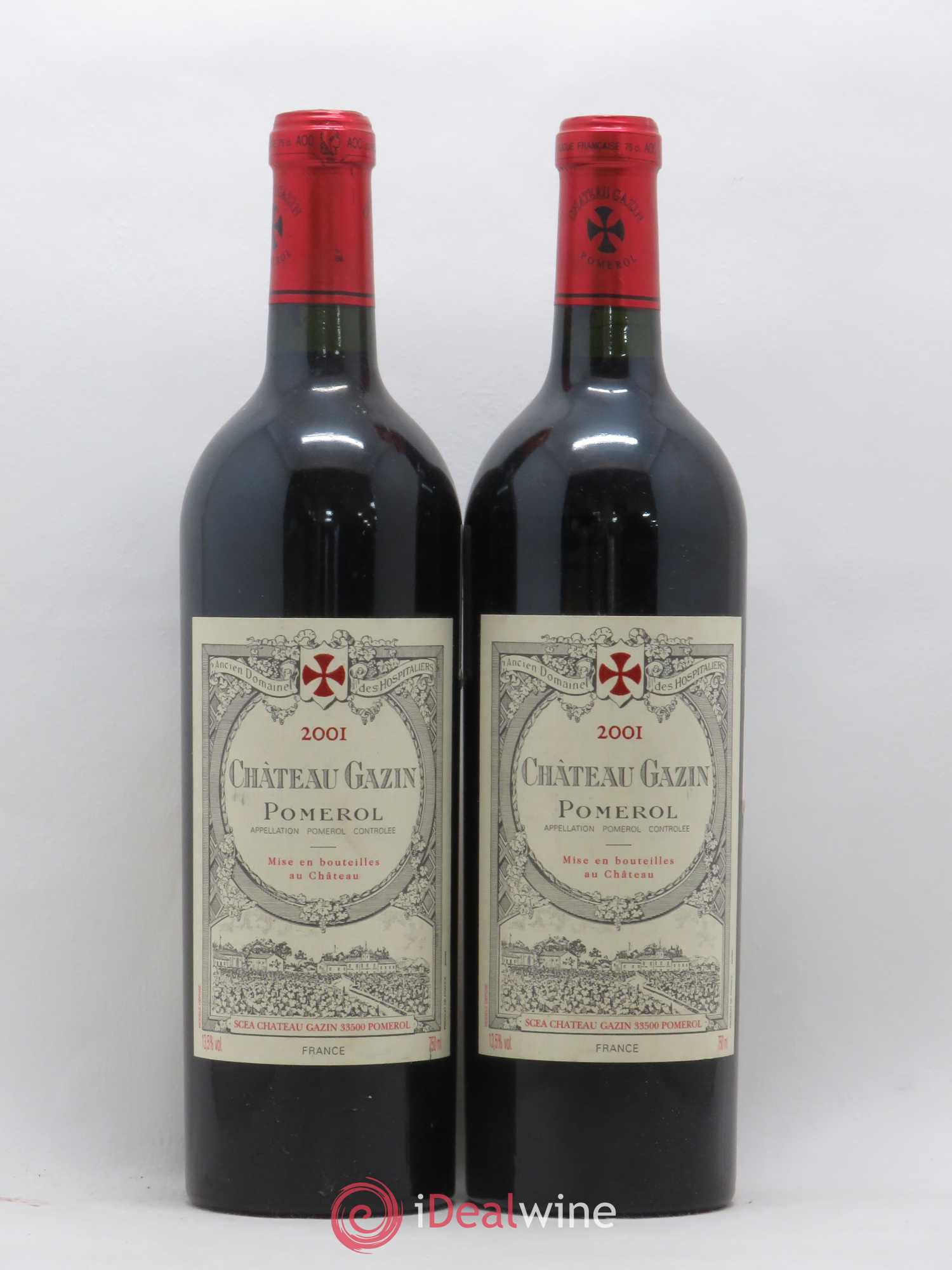 Château Gazin 2001 - Lot de 2 bouteilles - 0