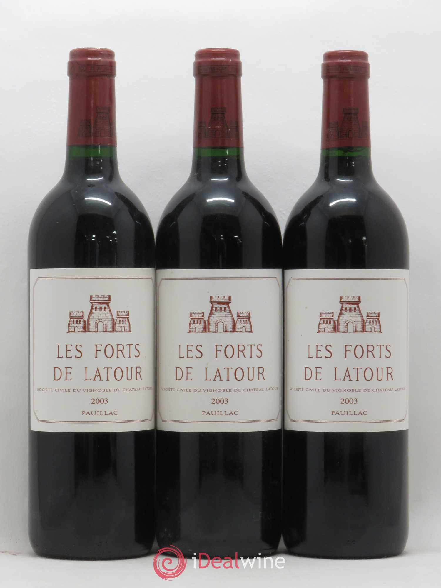 Les Forts de Latour Second Vin 2003 - Lot de 3 bouteilles - 0