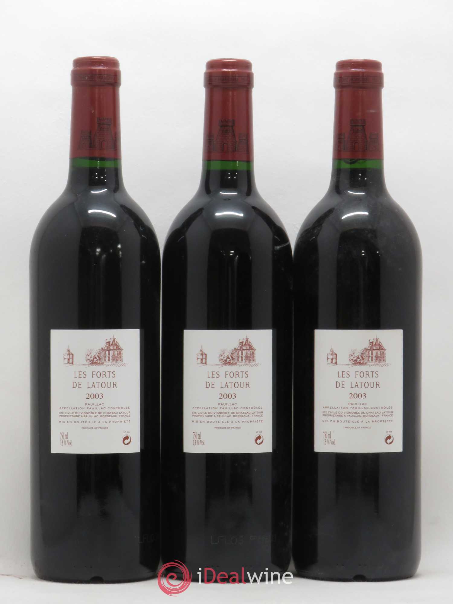 Les Forts de Latour Second Vin 2003 - Lot de 3 bouteilles - 1