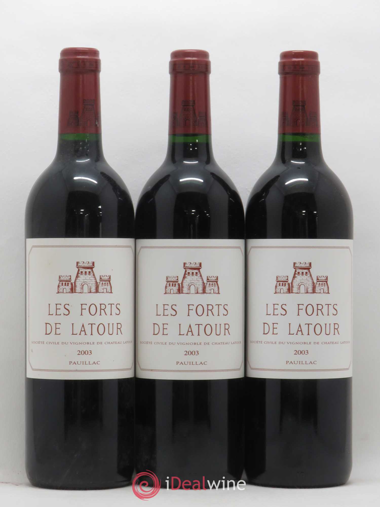 Les Forts de Latour Second Vin 2003 - Lot de 3 bouteilles - 0