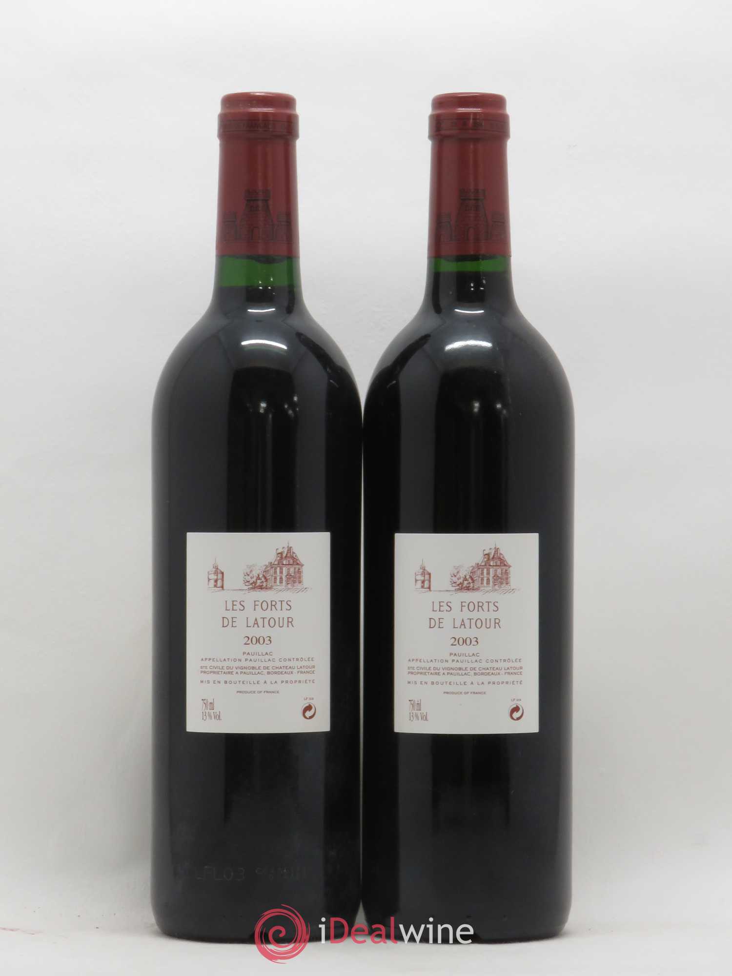 Les Forts de Latour Second Vin 2003 - Lot de 2 bouteilles - 1