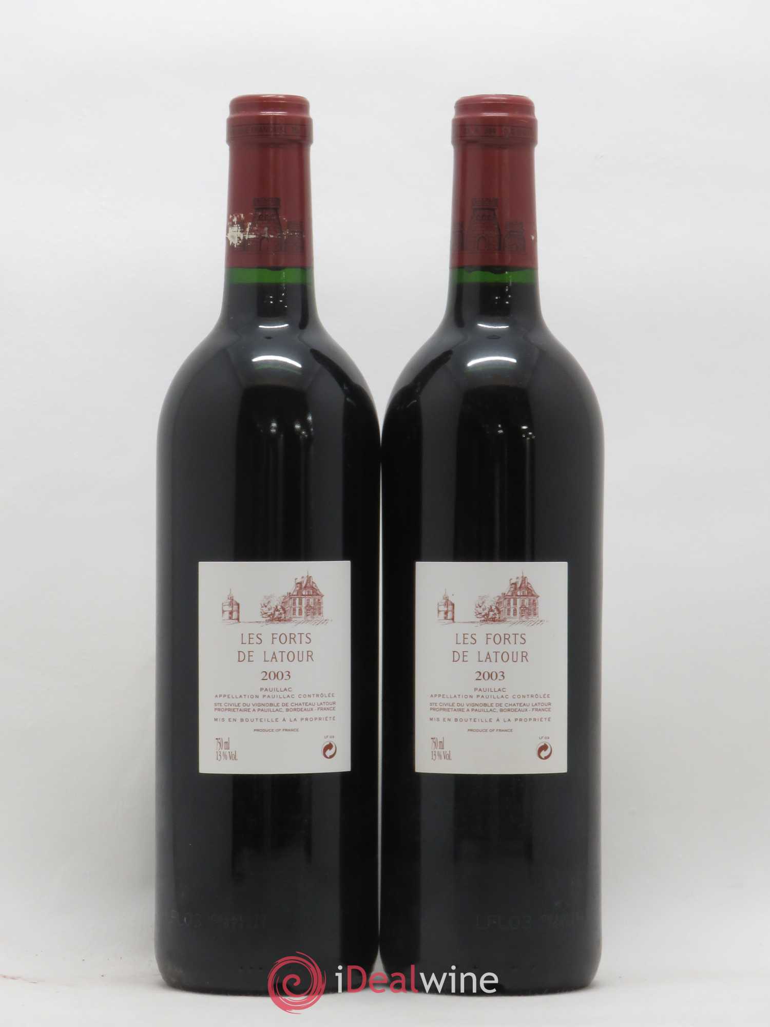 Les Forts de Latour Second Vin 2003 - Lot de 2 bouteilles - 1