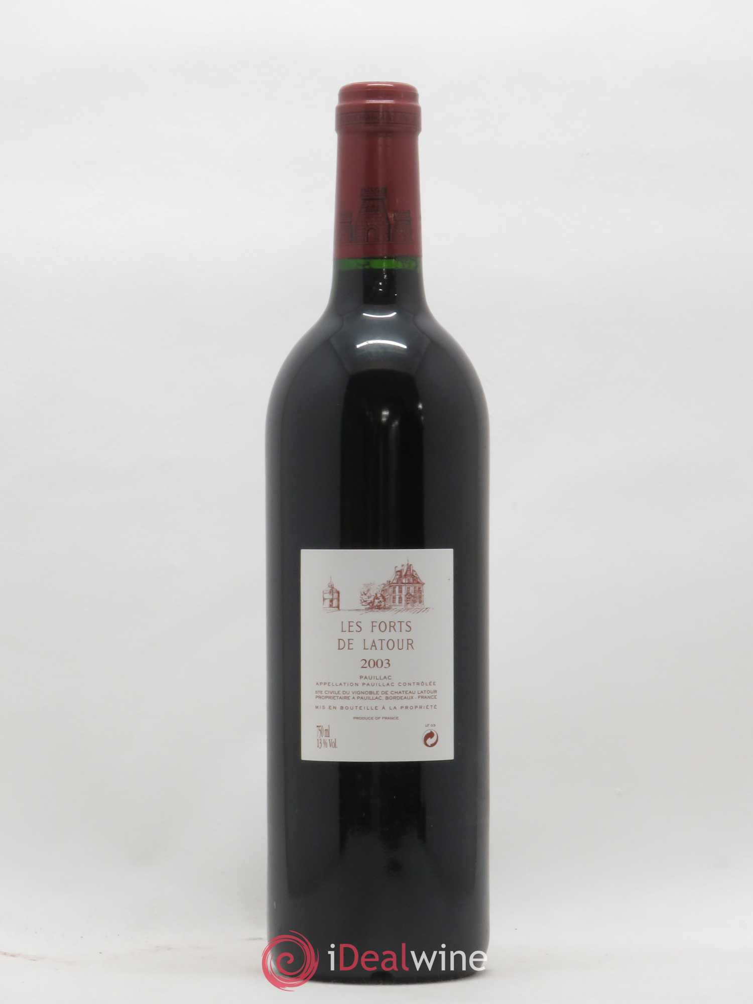 Les Forts de Latour Second Vin 2003 - Lot de 1 bouteille - 1
