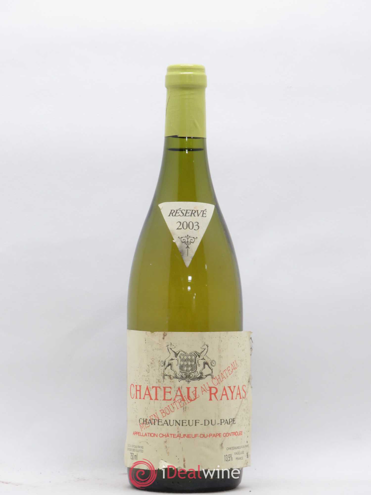 Châteauneuf-du-Pape Château Rayas Emmanuel Reynaud 2003 - Lot de 1 bouteille - 0