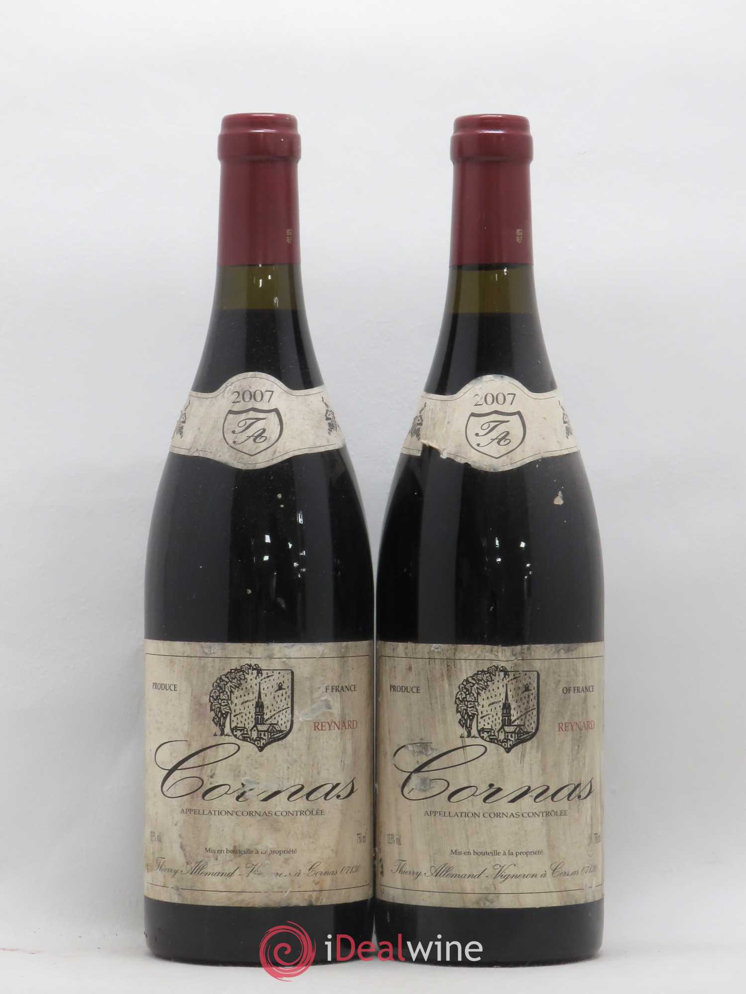 Cornas Reynard Thierry Allemand 2007 - Lot de 2 bouteilles - 0