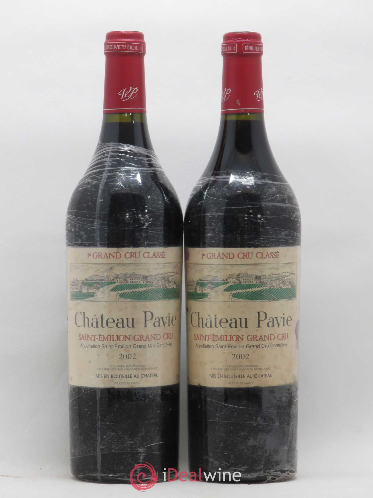 Château Pavie 1er Grand Cru Classé A 2002 - Lot de 2 bouteilles - 0