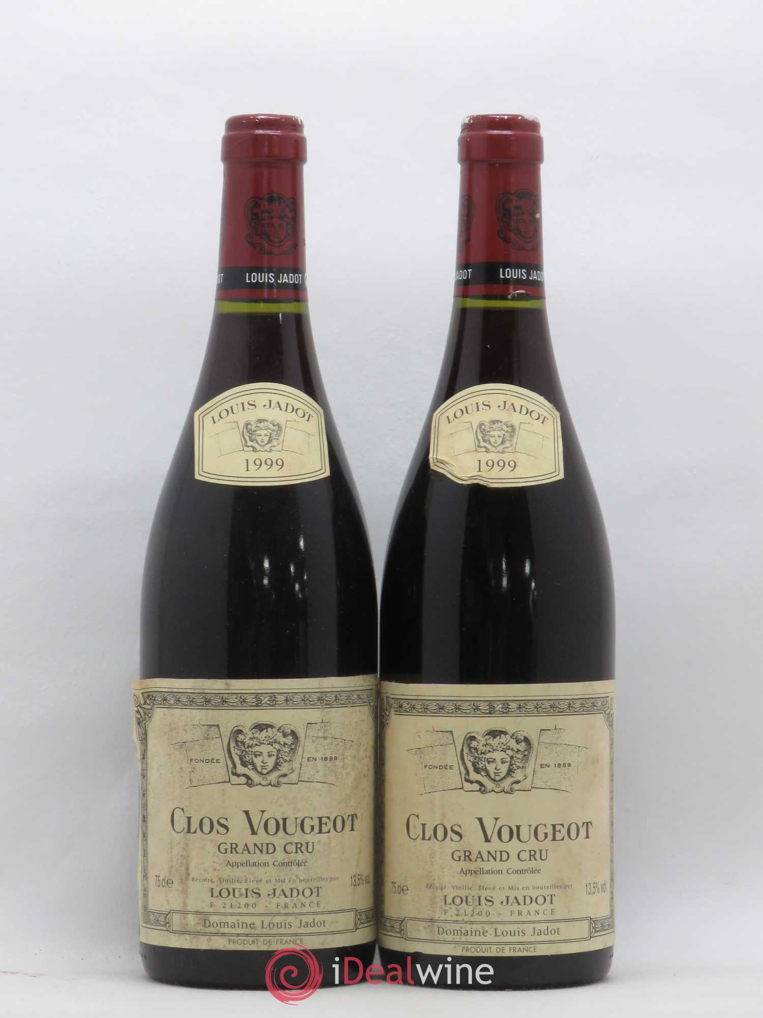 Clos de Vougeot Grand Cru Louis Jadot 1999 - Lot de 2 bouteilles - 0